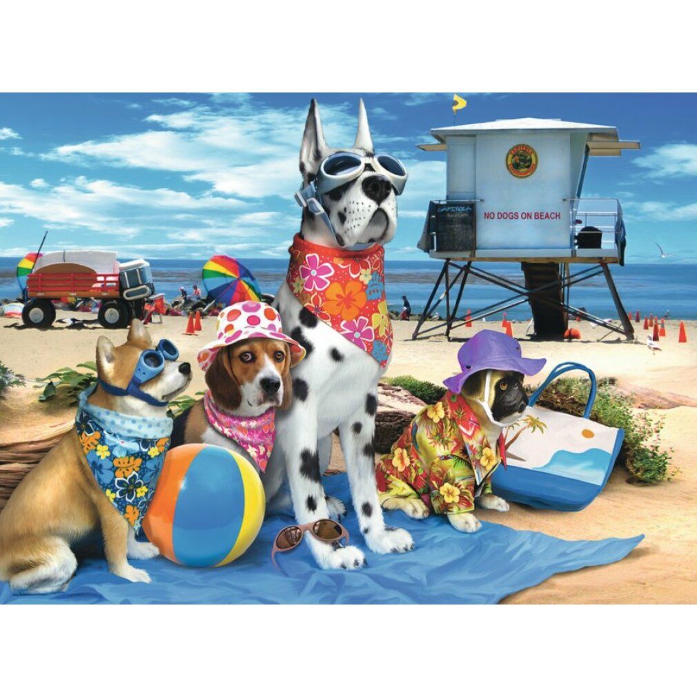 ravensburger Puzzle No dogs on the beach xxl 100 Teile