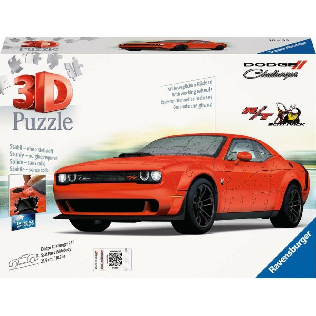 3D Puzzle Dodge Challenger r/t Scat Pack Widebody (145 Teile)