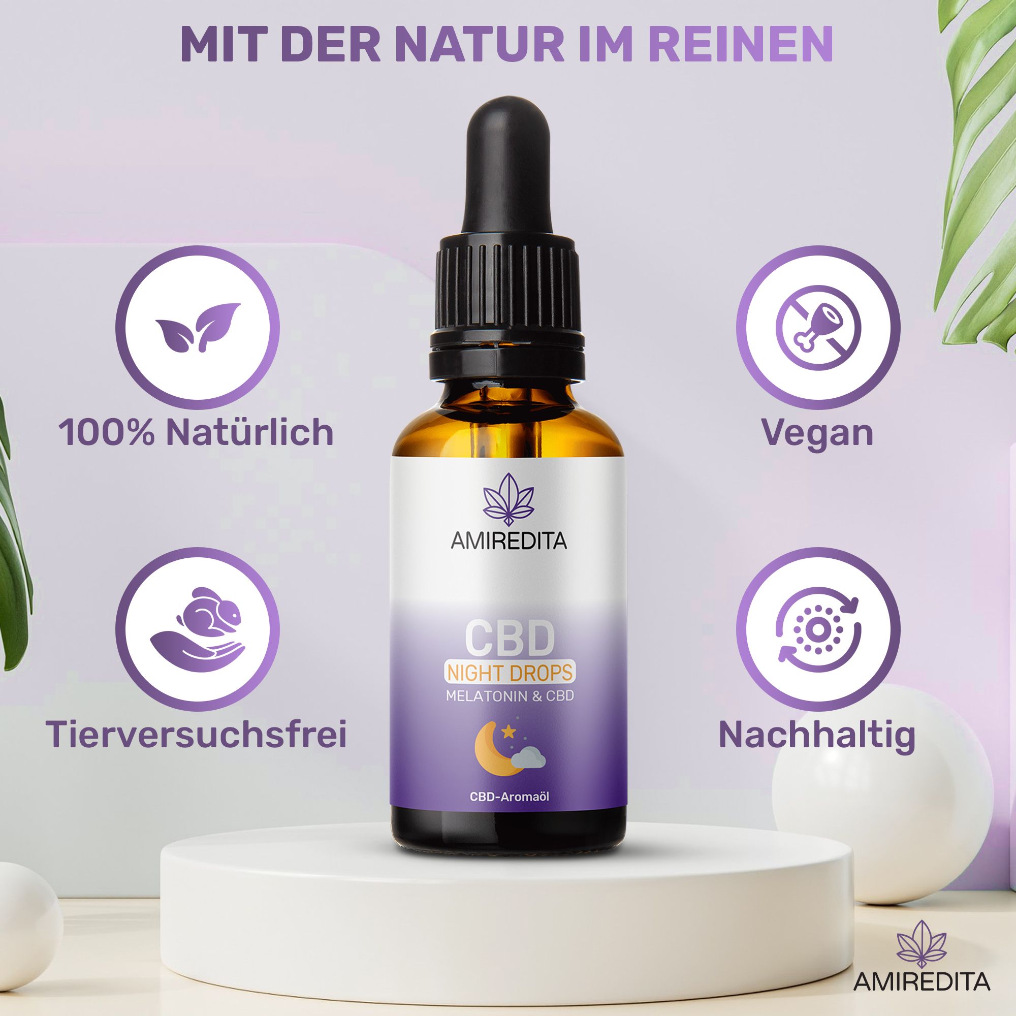 Amiredita CBD Night Drops mit Melatonin & CBD