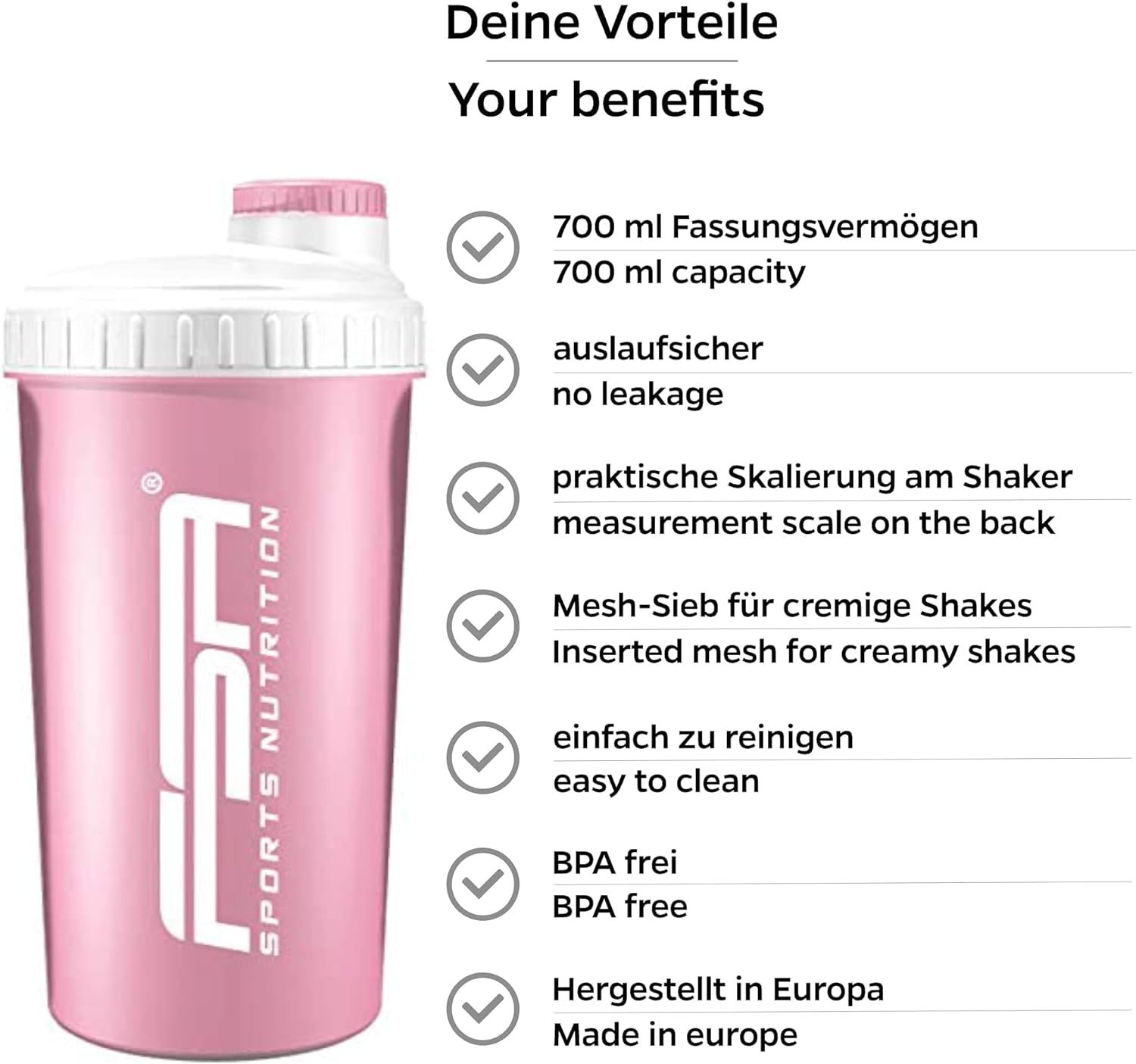 FSA Nutrition Protein Shaker 1 St Flaschen