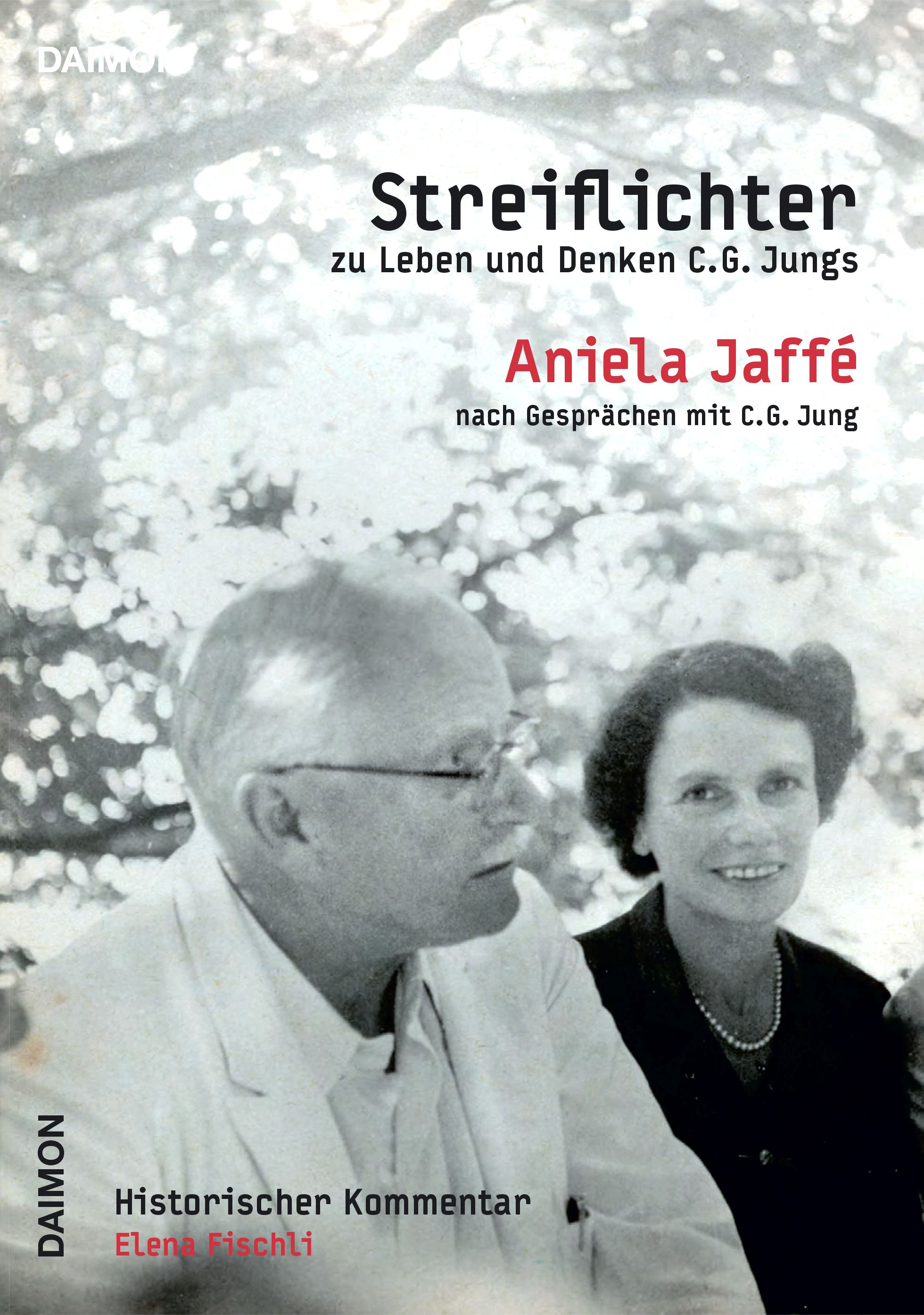 Buchcover: Streiflichter zu Leben und Denken C.G. Jungs von Aniela Jaffé. Personen im Hintergrund.