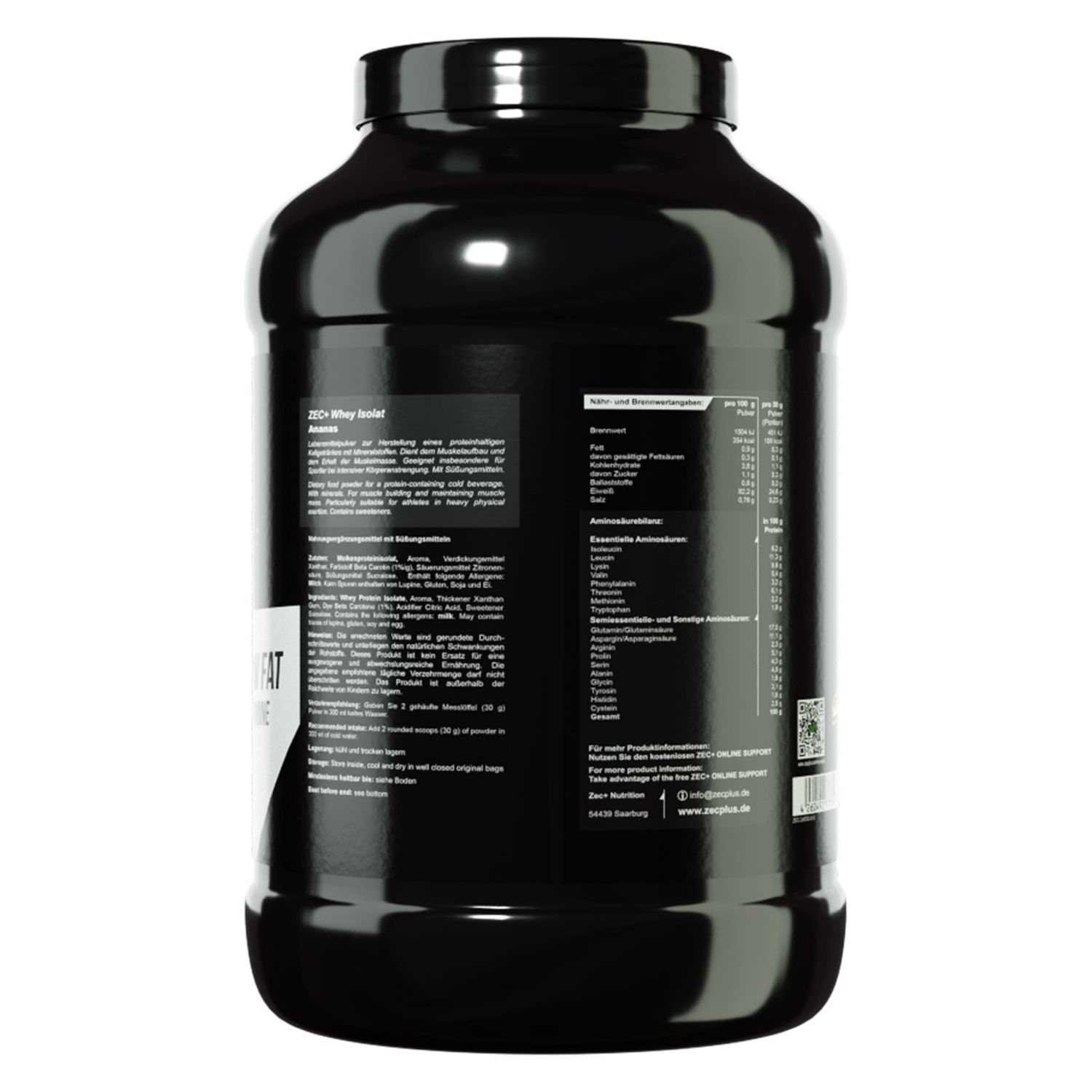 Zec+ Whey Isolat Protein/ Eiweiß Ananas 2500 g Pulver