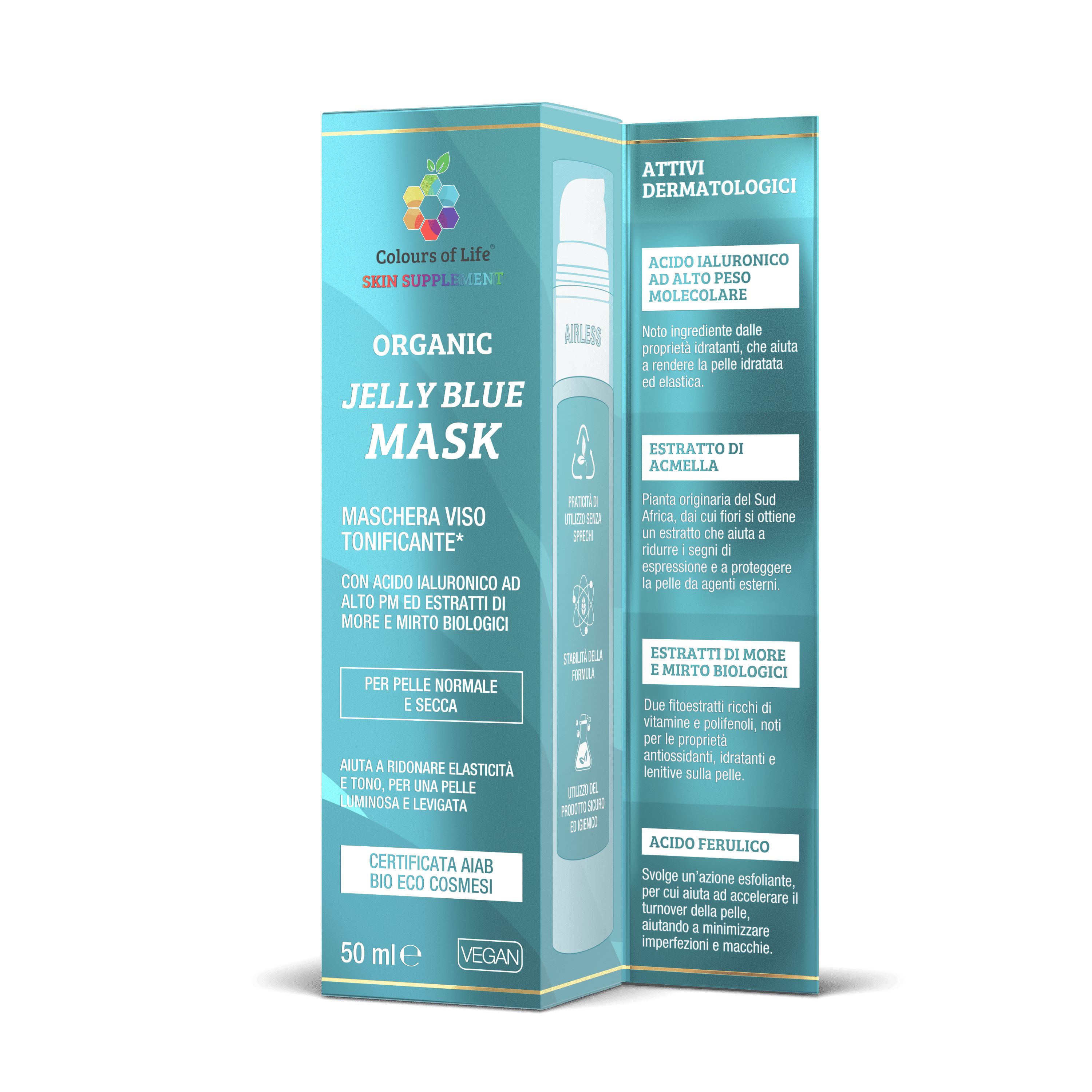 Colours Of Life Organic jelly blue mask