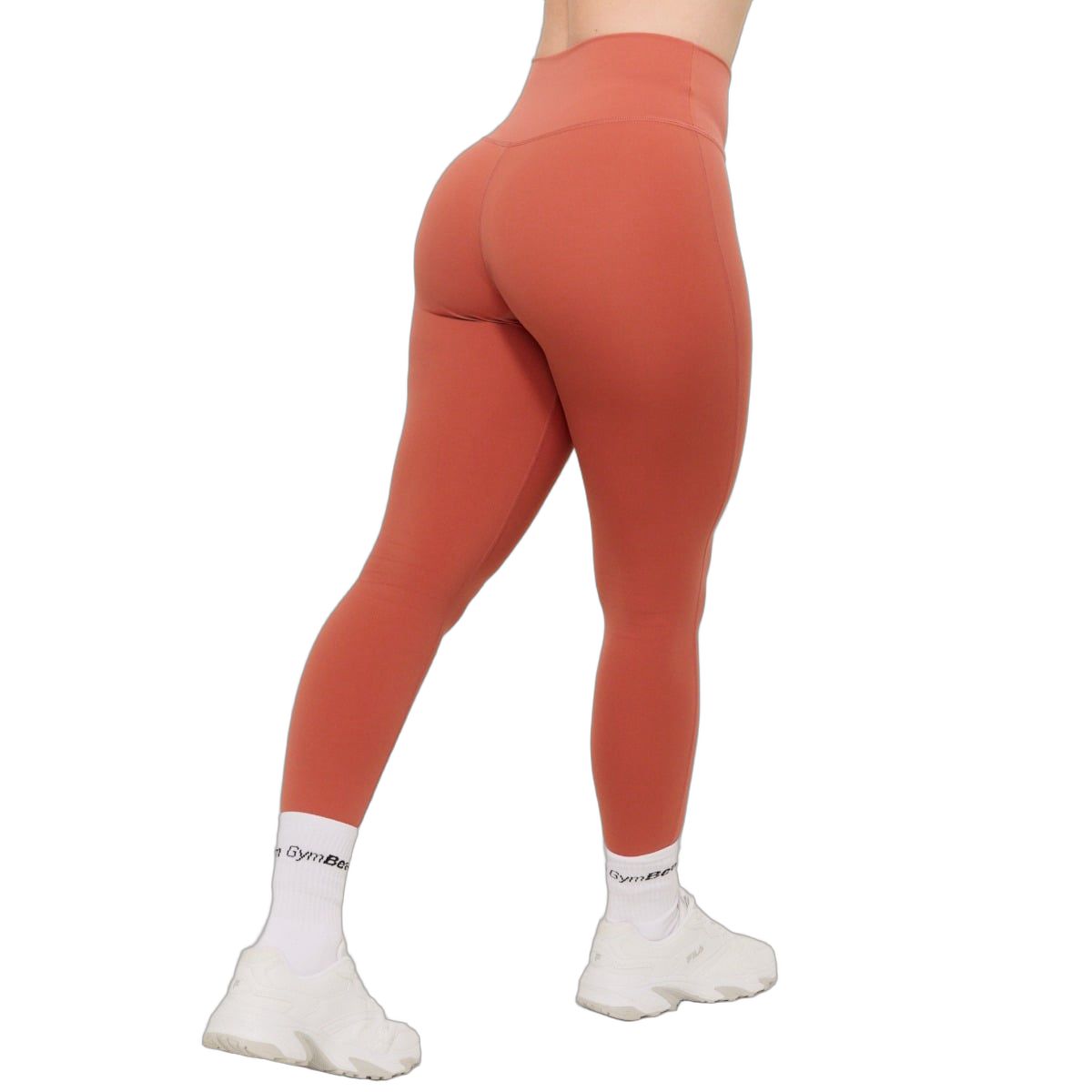 GymBeam Leggings Damen High-Waist lange Hose ohne Taschen in Zimt