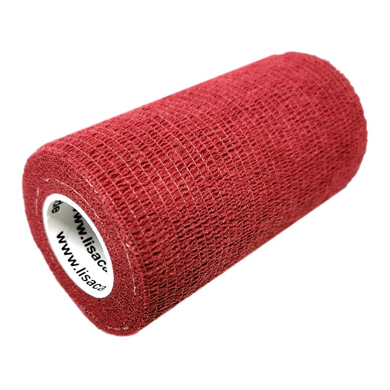 LisaCare kohäsive Bandage - Weinrot - 10cm x 4,5m