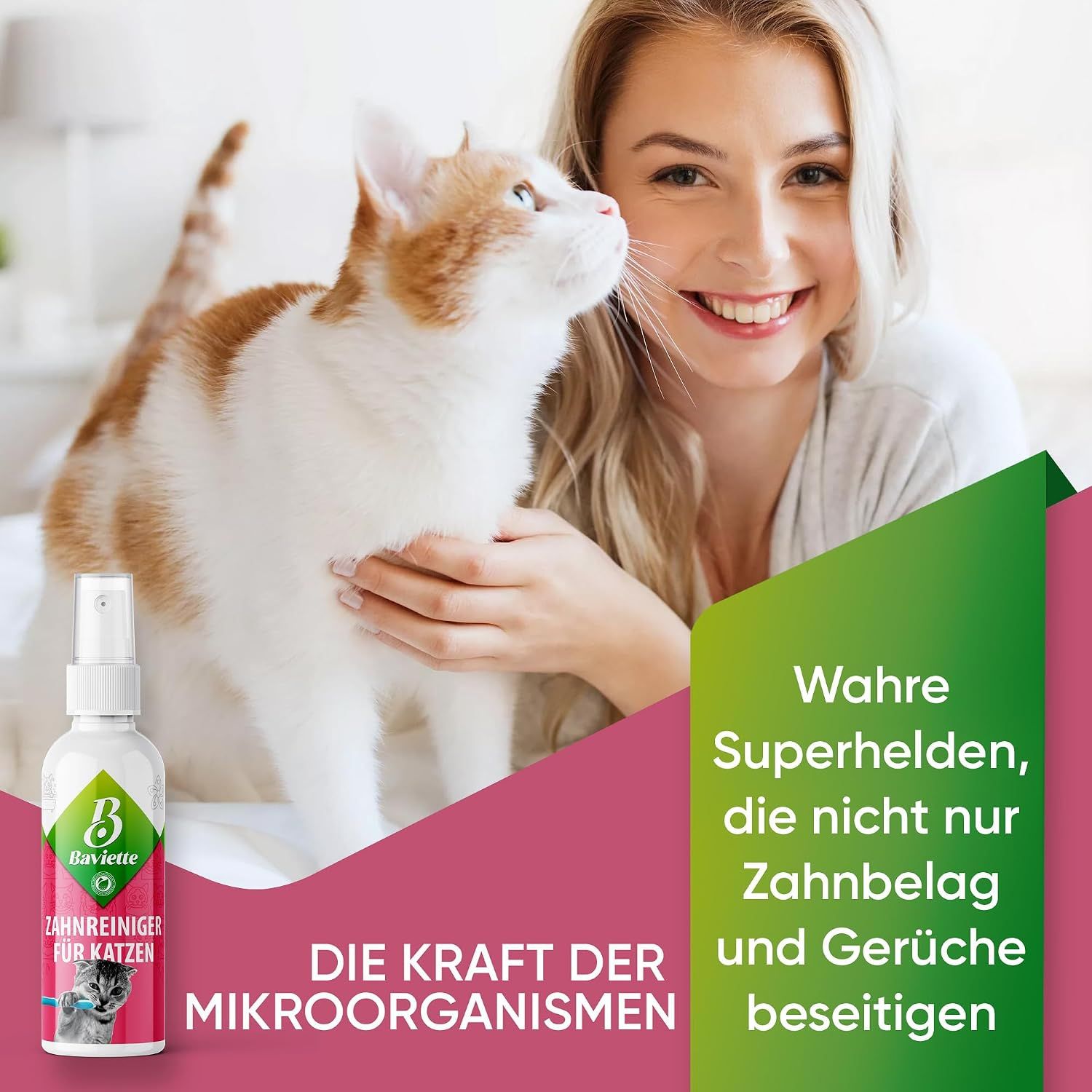 Baviette Zahnreiniger für Katzen