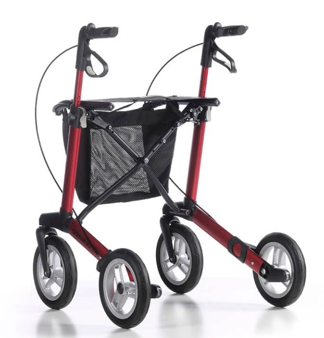 Rollator Gemino30 Comfort Geländerollator Leichtgewicht Gehwagen faltbar *ROT*