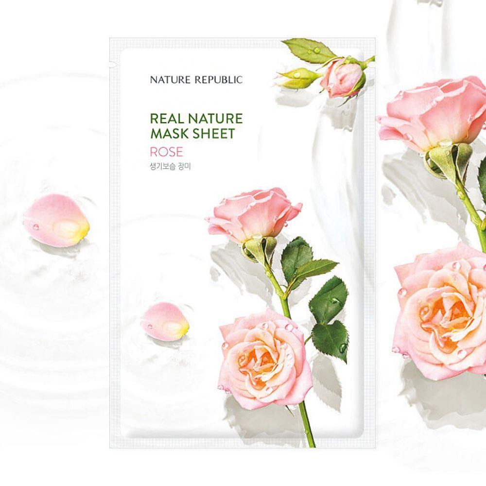 NATURE REPUBLIC Real Nature Rose Sheet Face mask