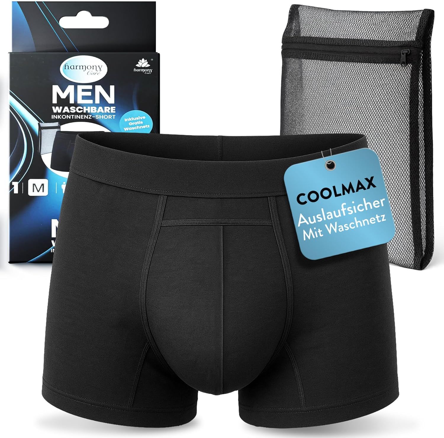Harmony Care® Premium waschbare Inkontinenz Pants Männer - extra auslaufsicher 1 St