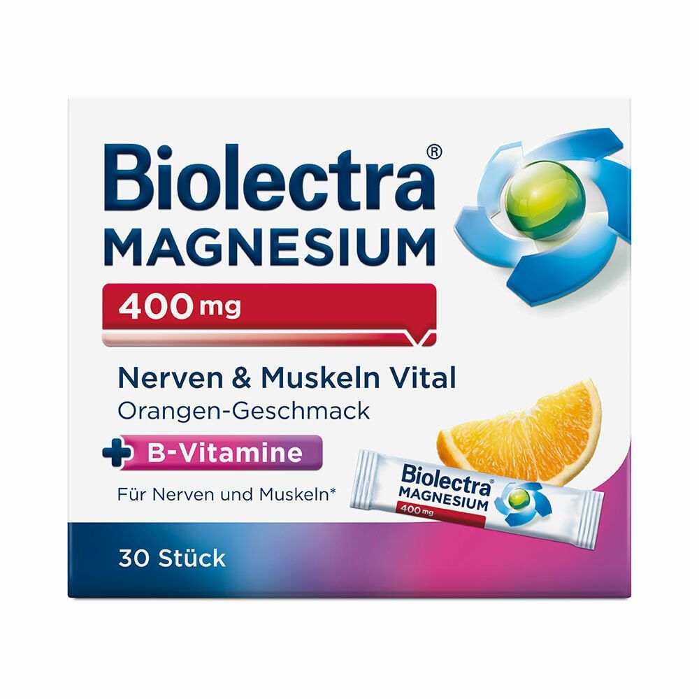 Biolectra Magnesium 400 mg Nerven & Muskeln Vital 30 St Pellets