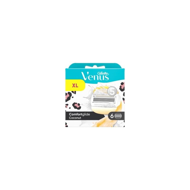 Gillette Venus - Rasierklingen "ComfortGlide Coconut" Leopard