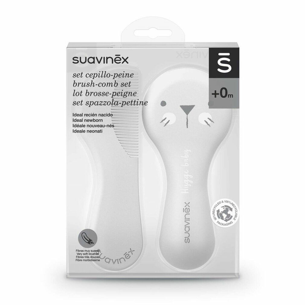 Suavinex Set Cepillo peine 0m Blanco