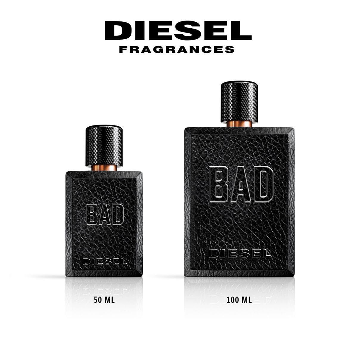 Zwei Flakons Diesel Bad Eau de Toilette: 50 ml und 100 ml.