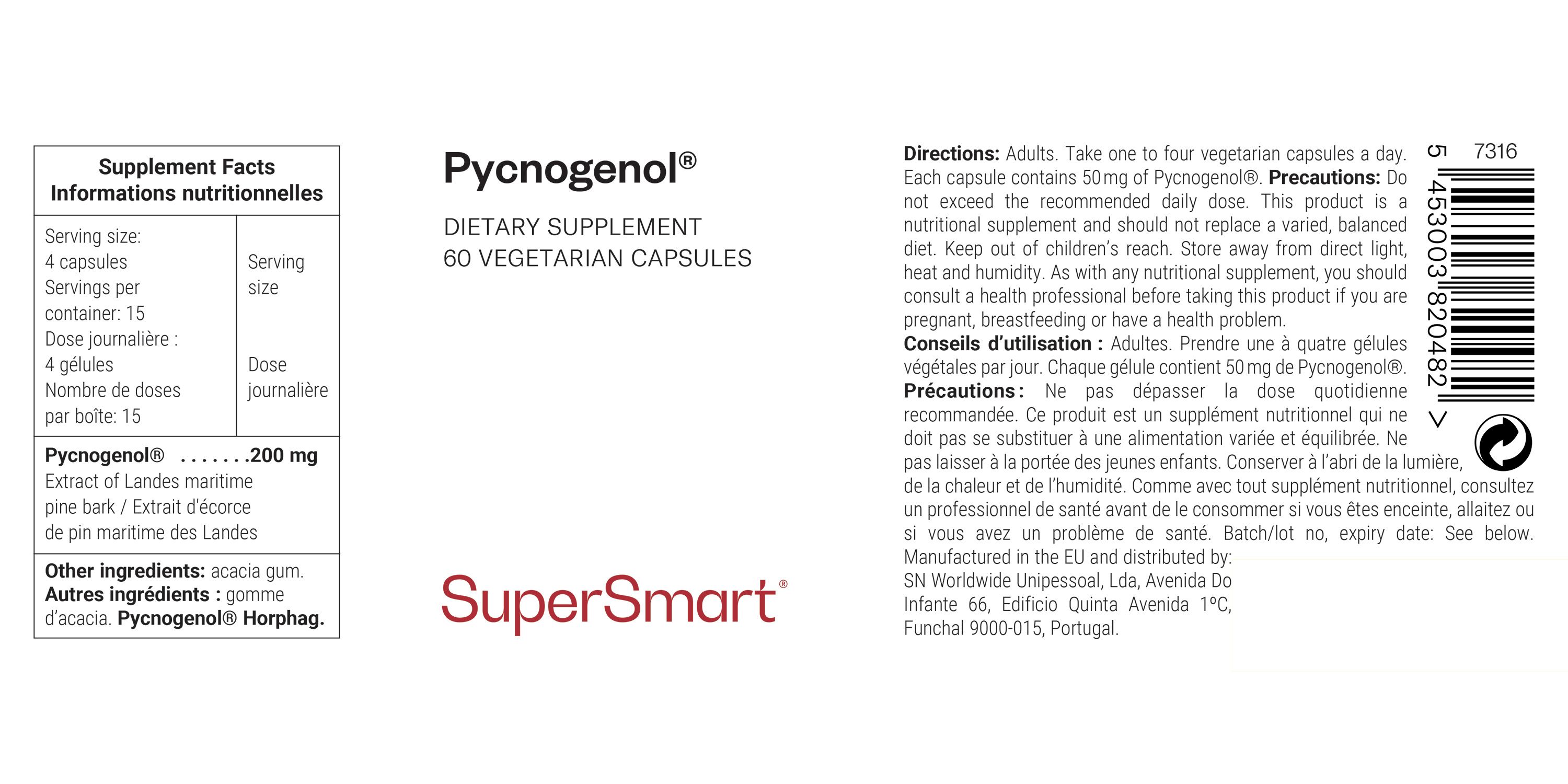 SuperSmart - Pycnogenol® 60 St