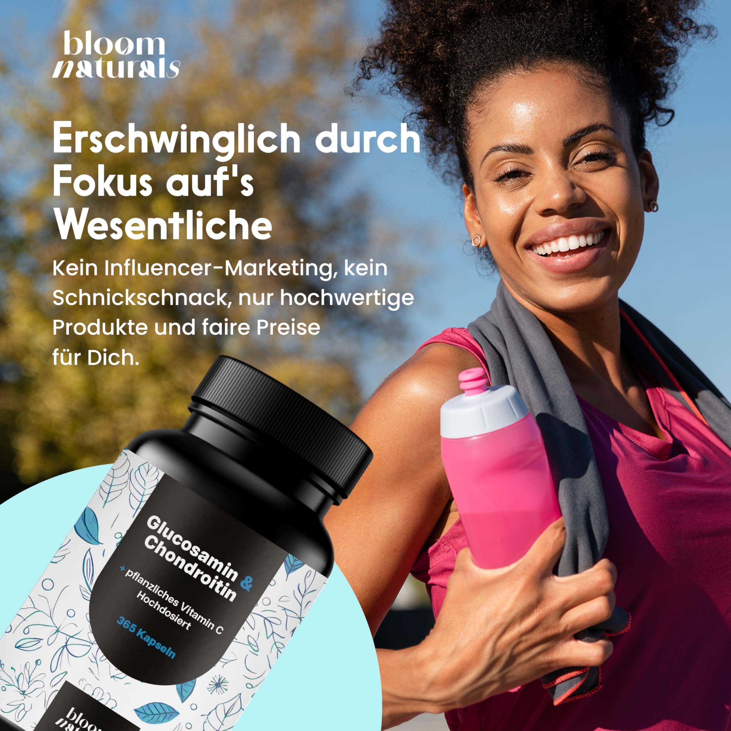 Bloom Naturals Glucosamin Chondroitin Kapseln