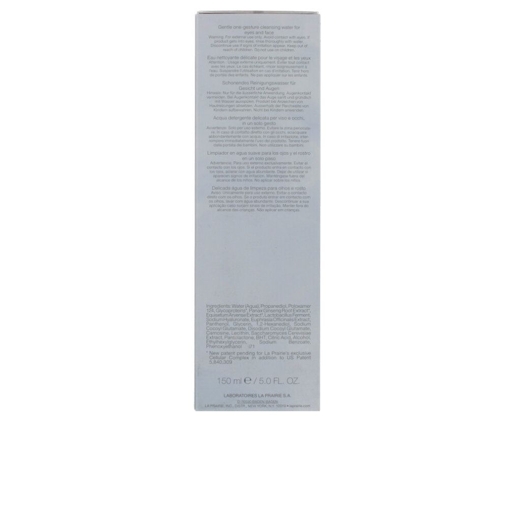 La Prairie Verpackung mit detaillierten Produktinformationen und Inhaltsstoffen.