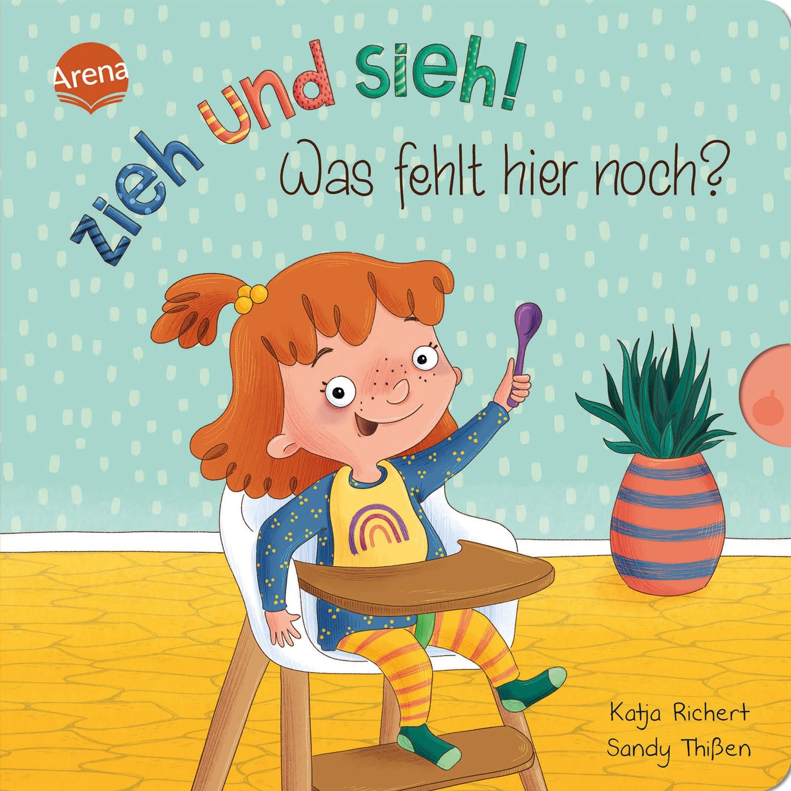 Zieh und sieh! Was fehlt hier noch? Pappbilderbuch zum Spielen mit ausziehbaren Seiten ab 2 Jahren
