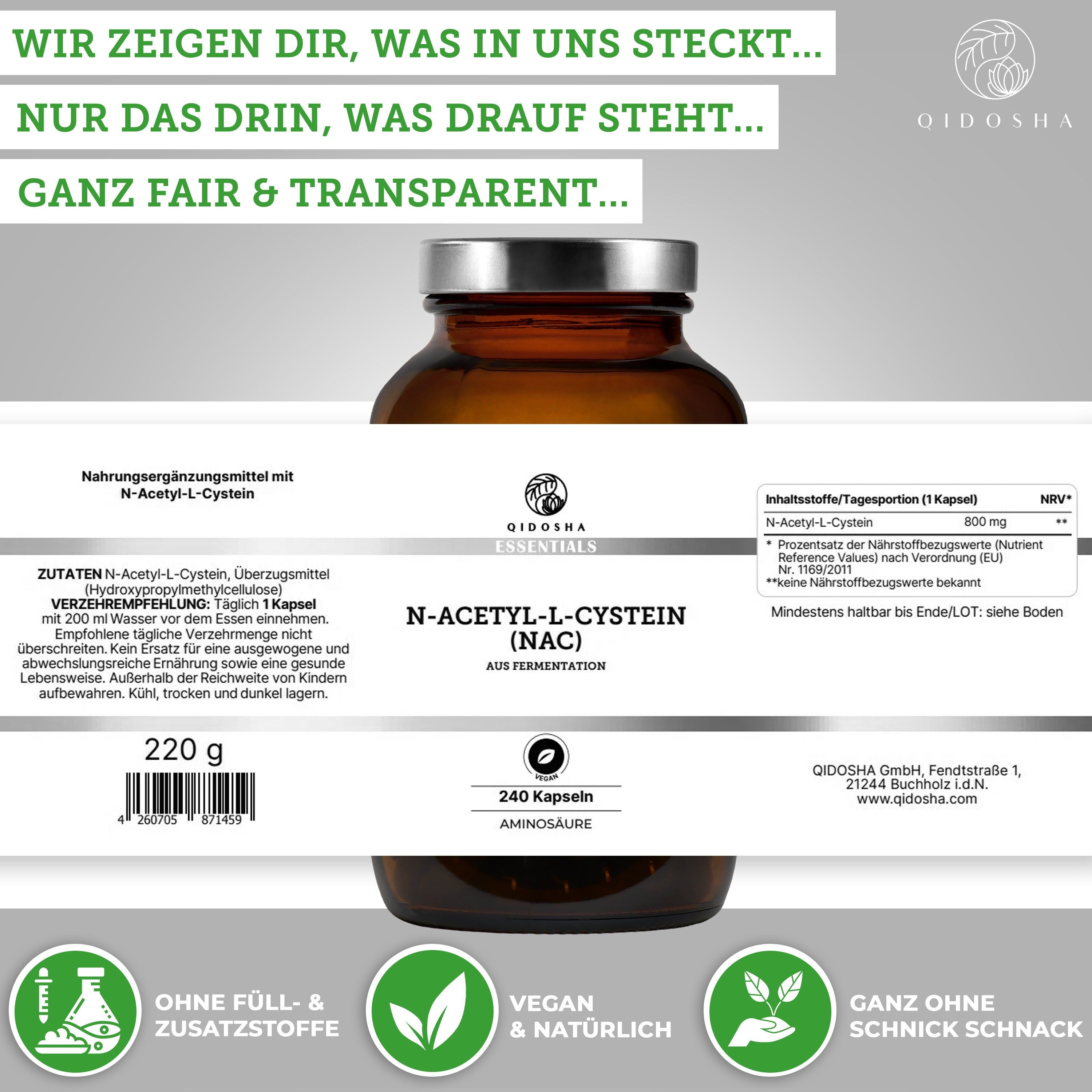 QIDOSHA® N-Acetyl-L-Cystein (NAC)