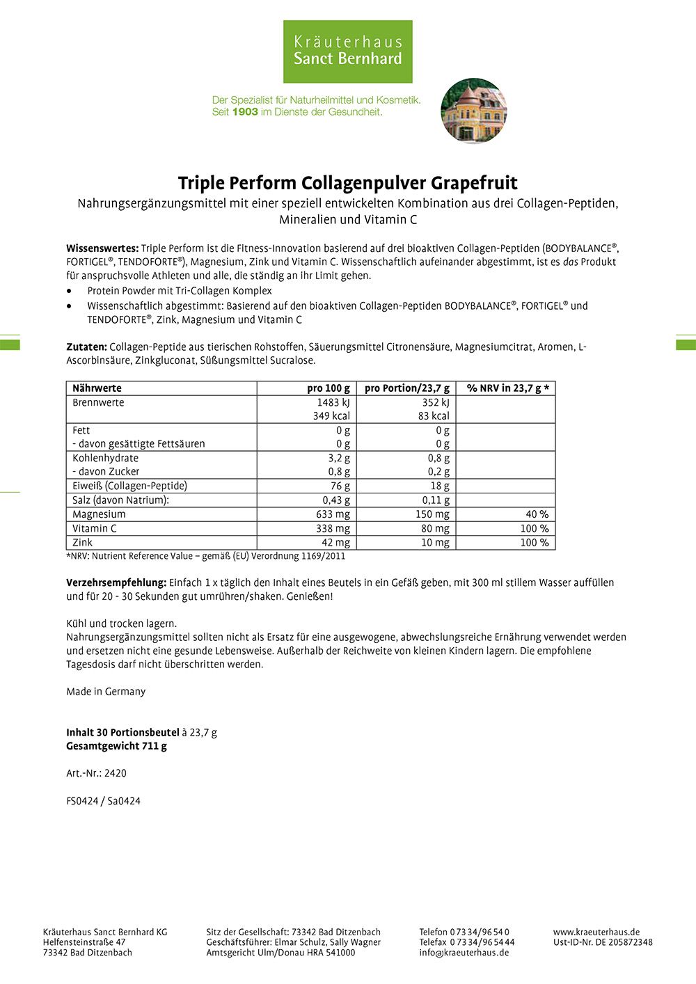 Triple Perform Grapefruit