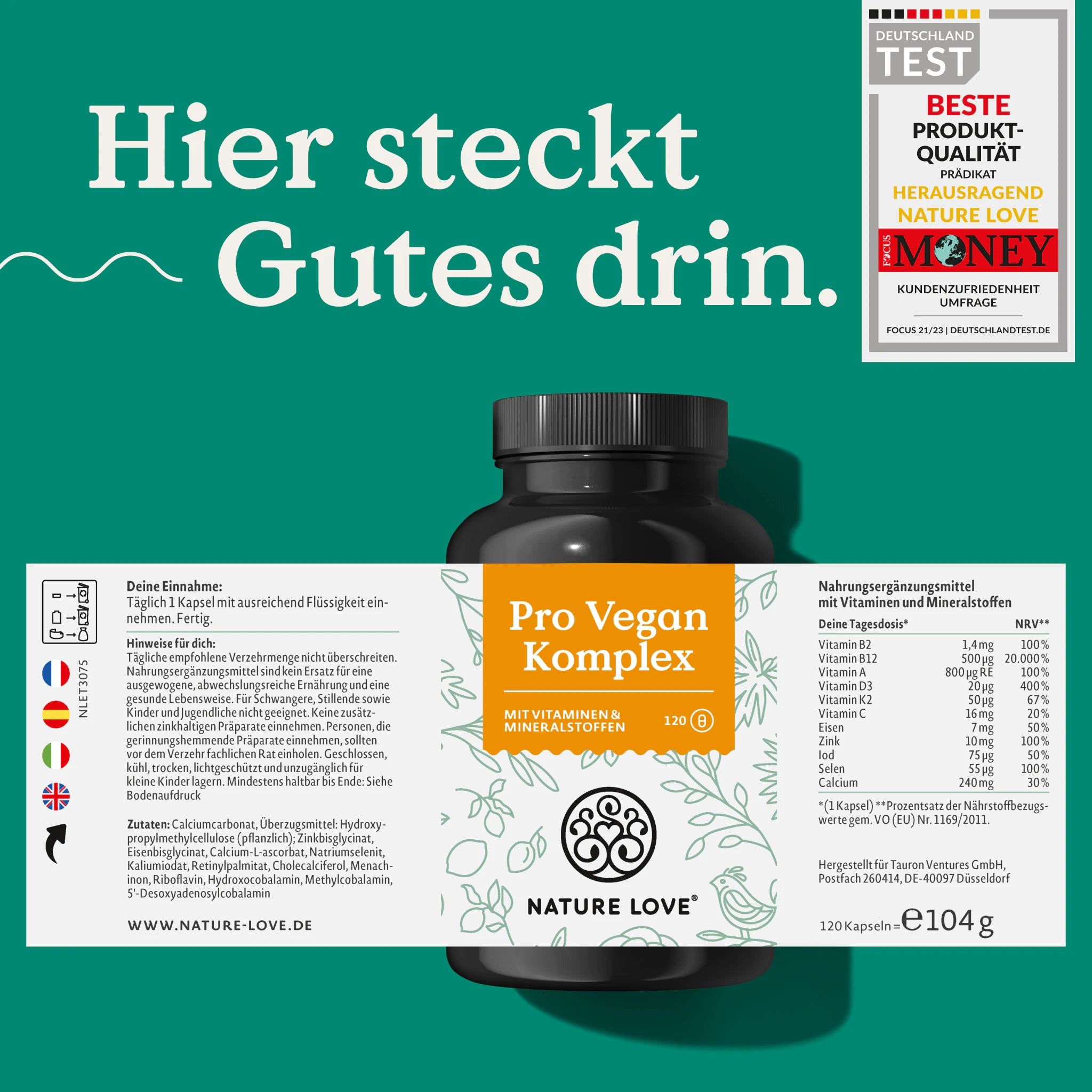 NATURE LOVE® Pro Vegan Komplex