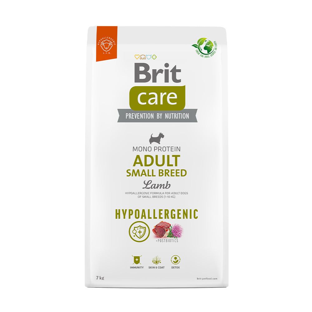 Brit Care Dog - Hypoallergenic Adult Small Breed Lamb 7 kg Futter