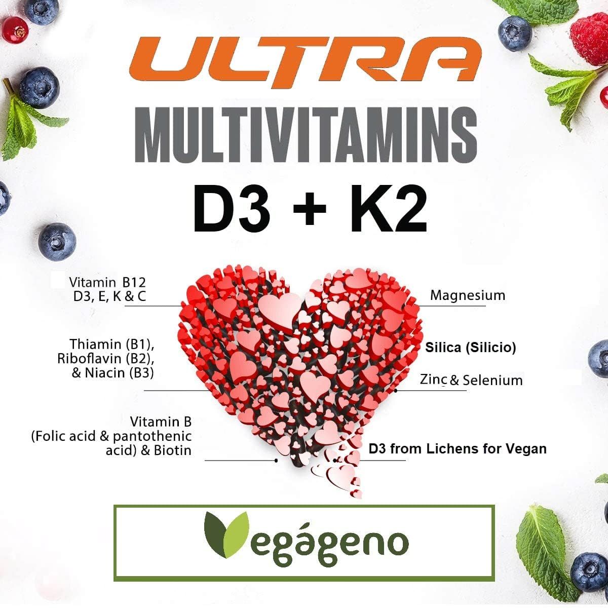 VEGÁGENO Vitamin D3 und K2 Kapseln