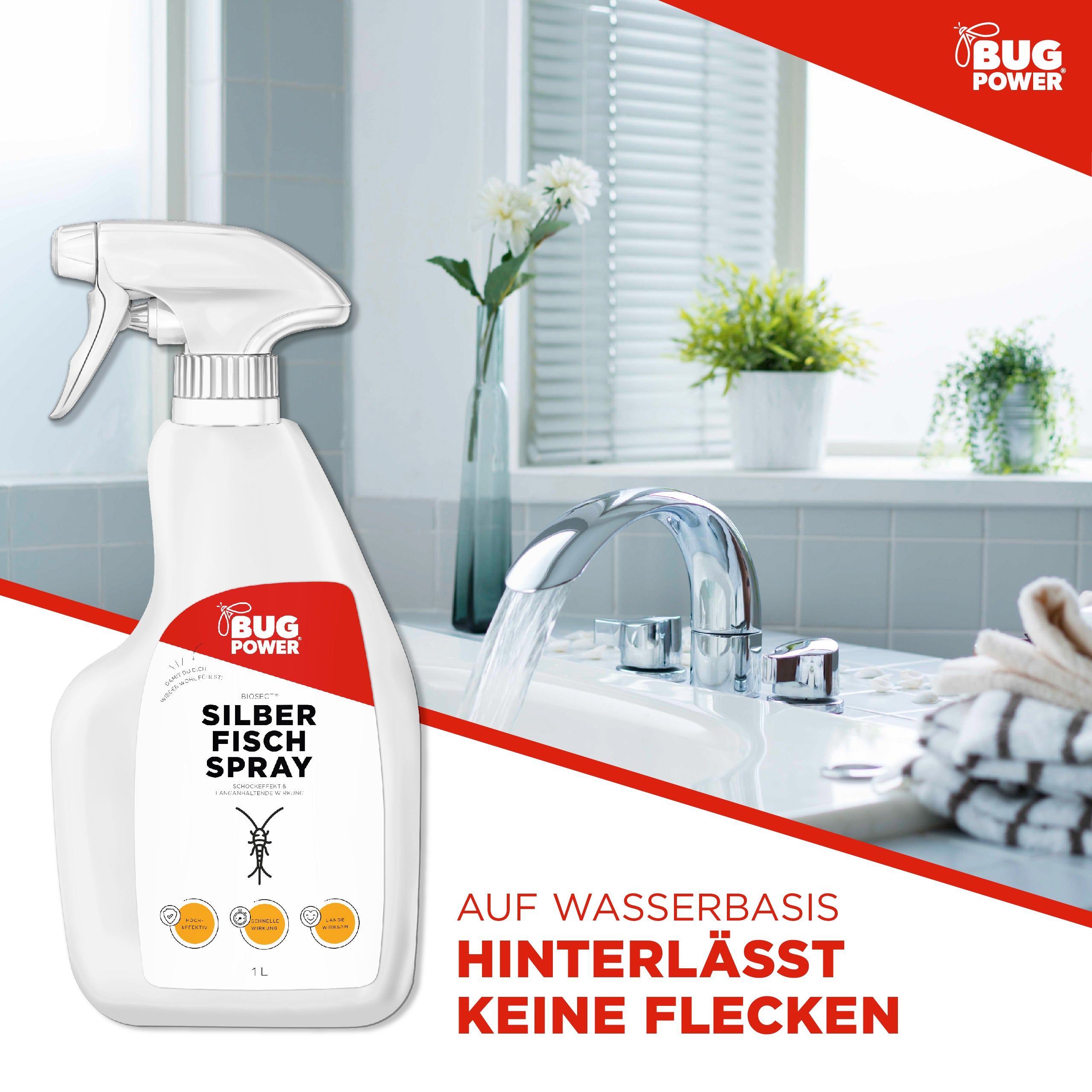 BugPower Silberfisch Spray