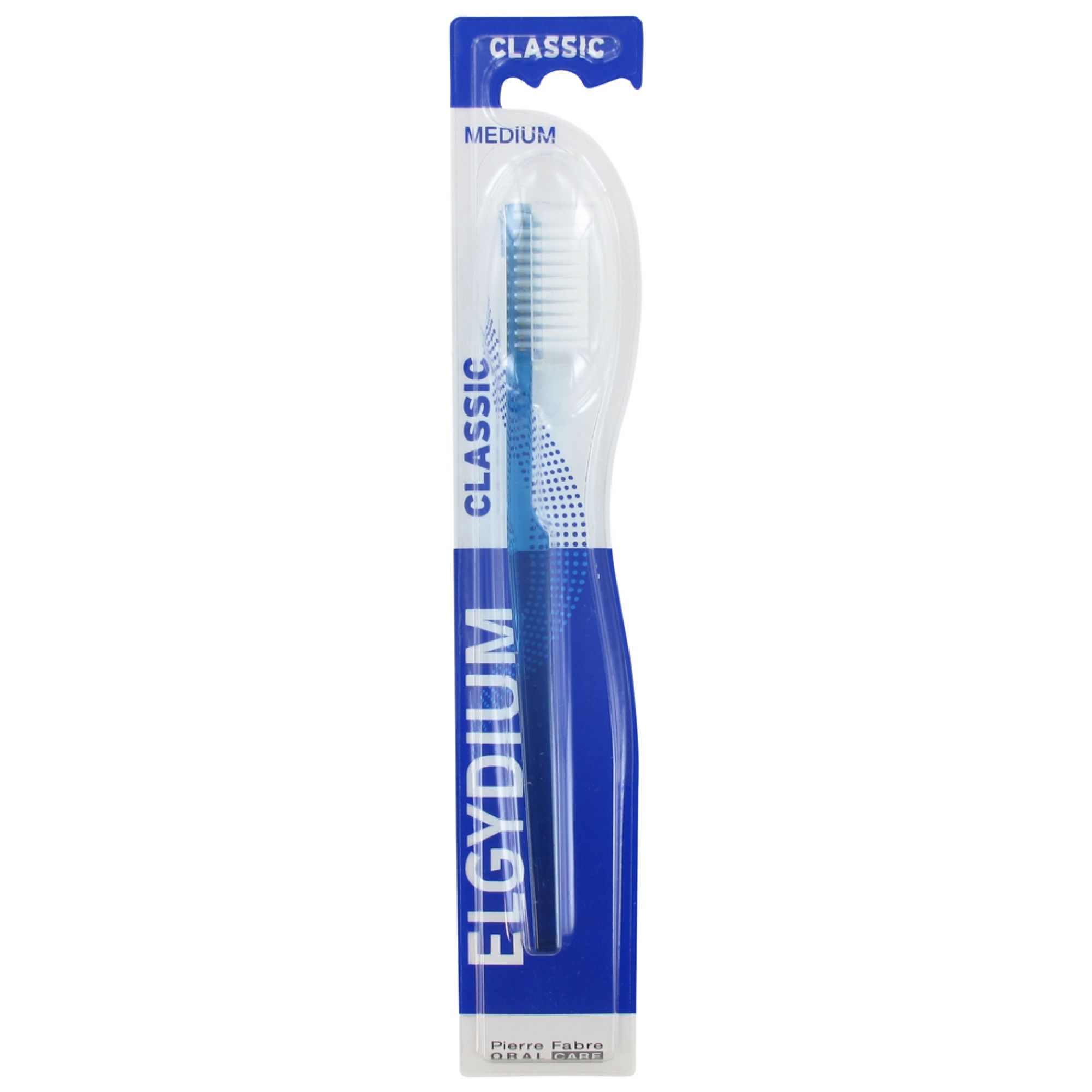 Elgydium Classic Zahnbürste Medium (Farbe: Blau) 4,5x2,3x24,5 cm