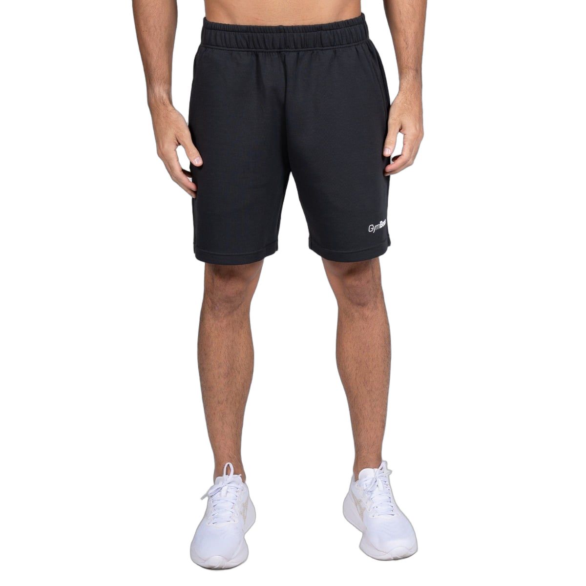 GymBeam Shorts Herren Regular mit Gummizug und Modal-Baumwoll-Mix Modell Black 1 St