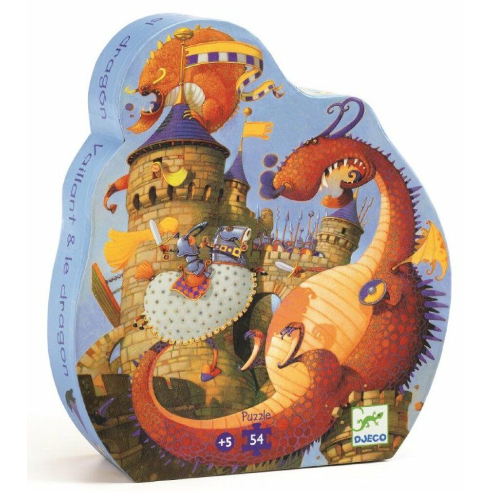 djeco Puzzle Drachenkampf 54 Teile