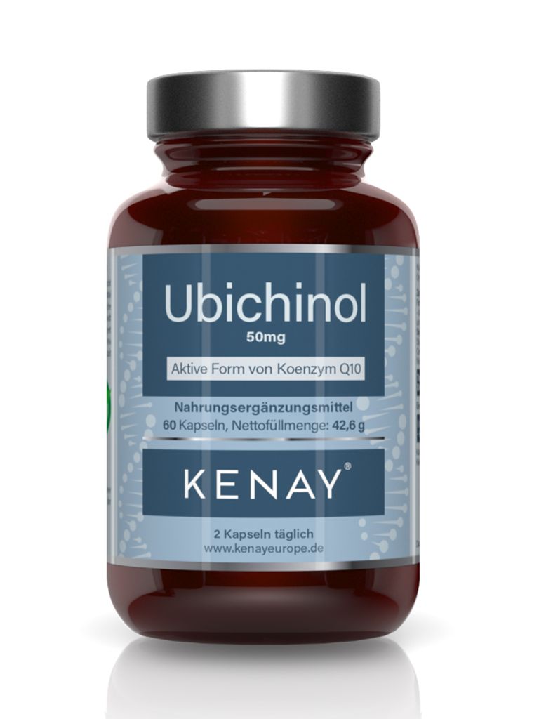 Ubichinol 50 mg Aktive Form von Koenzym Q10  KENAY®
