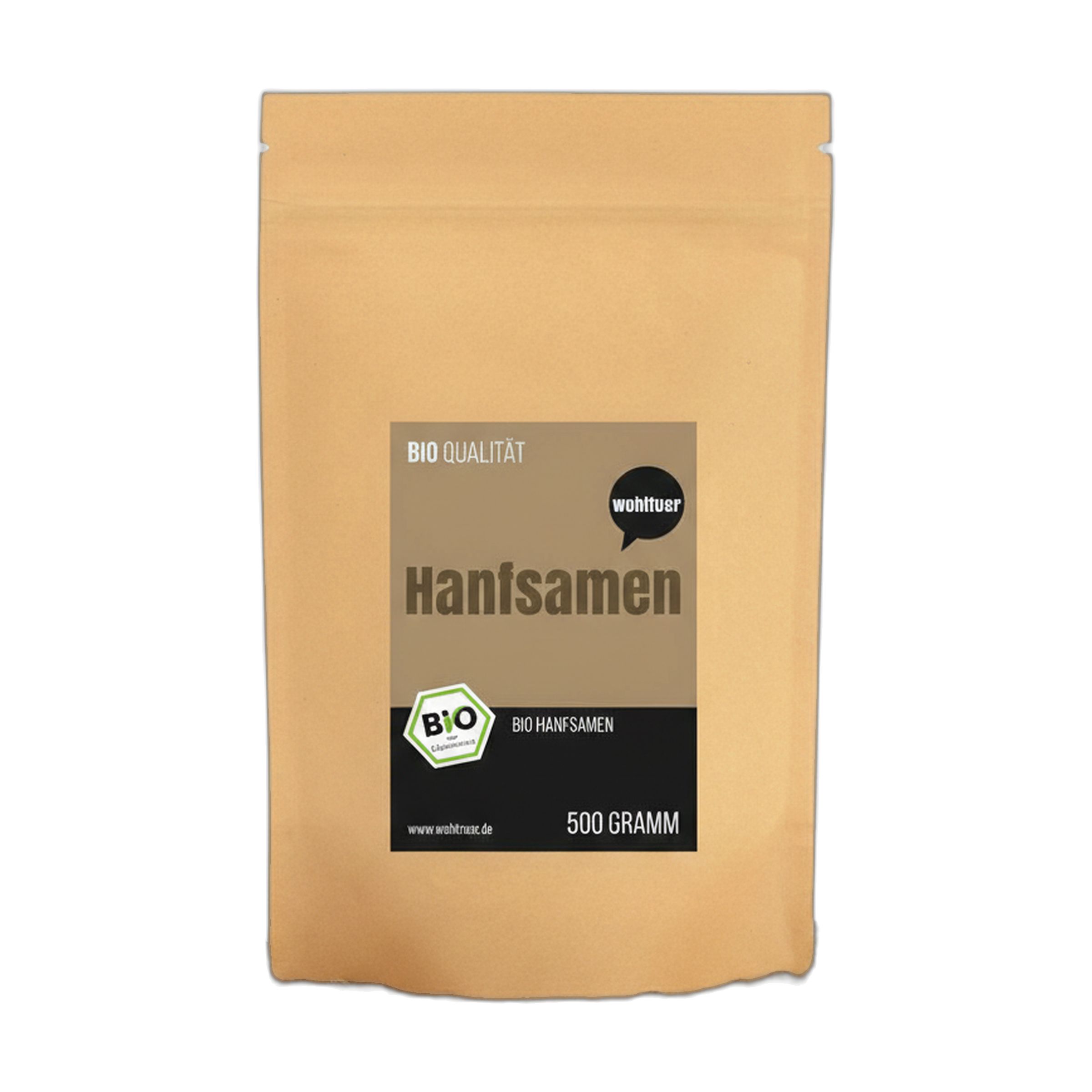 Wohltuer Bio Hanfsamen ungeschält 1000 g