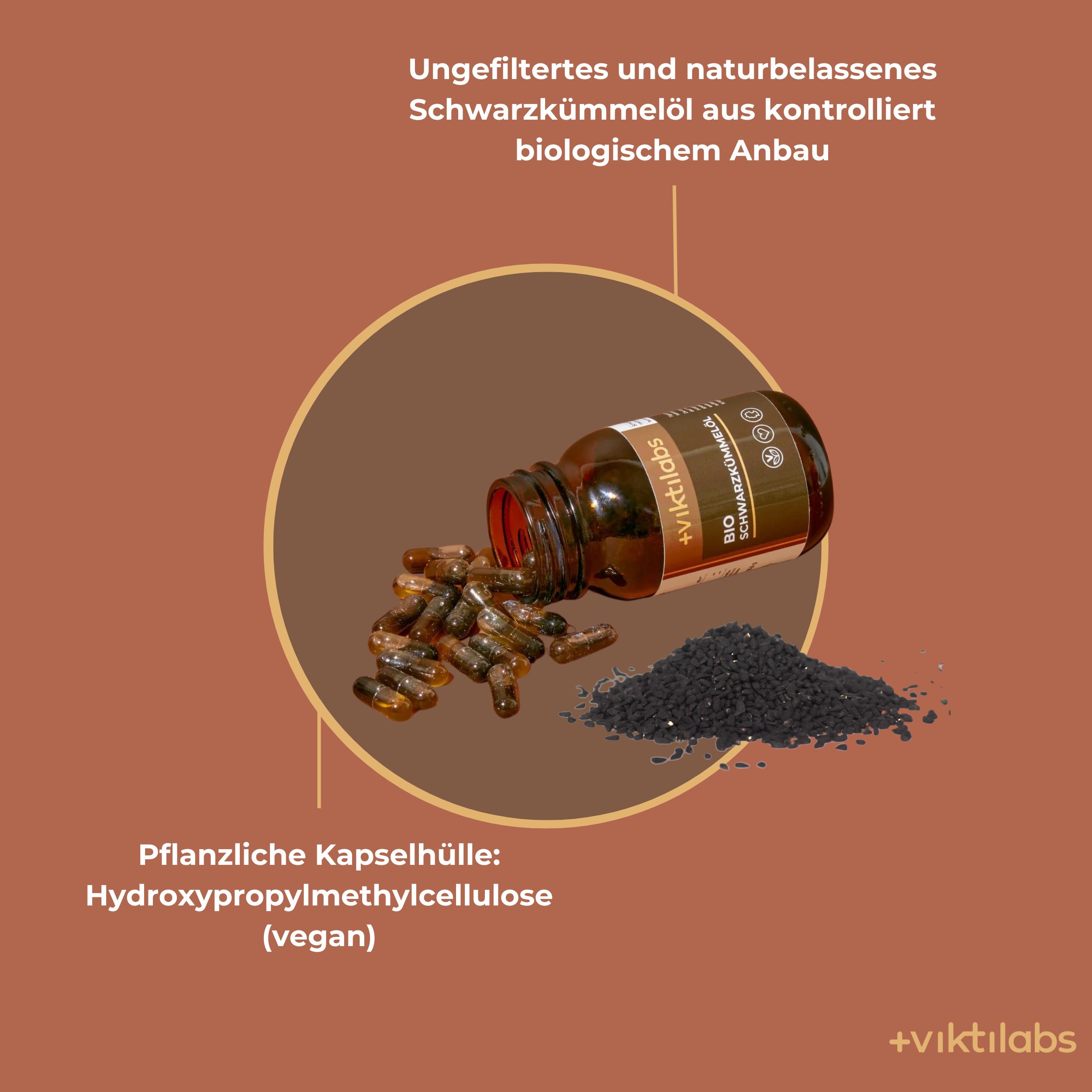 Viktilabs Bio Schwarzkümmelöl aus Ägypten: Natürlich reich an Linolsäure