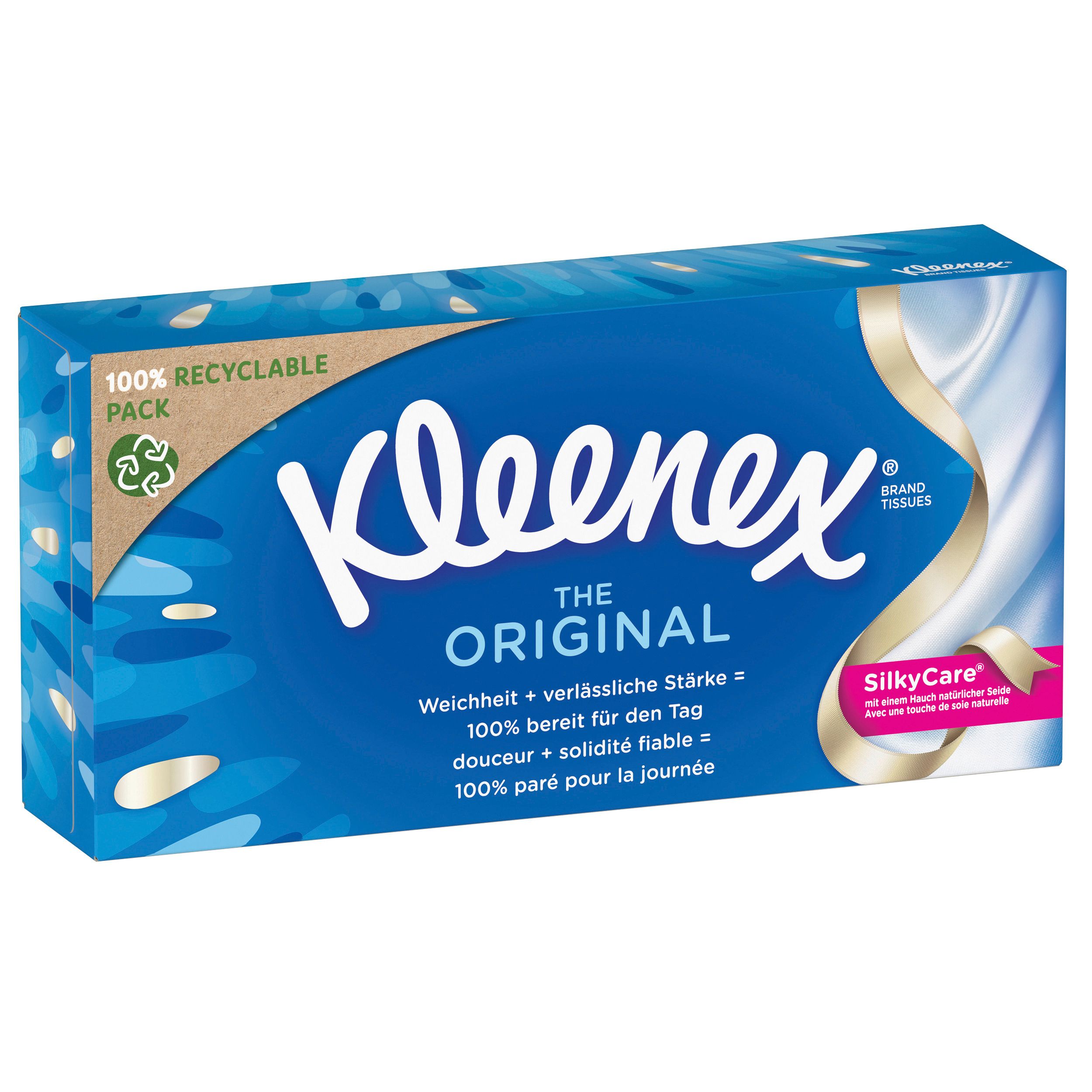 Kleenex Original Taschentücher-Box Kosmetiktücher 3-lagig Großpackung 24x72 St Tücher