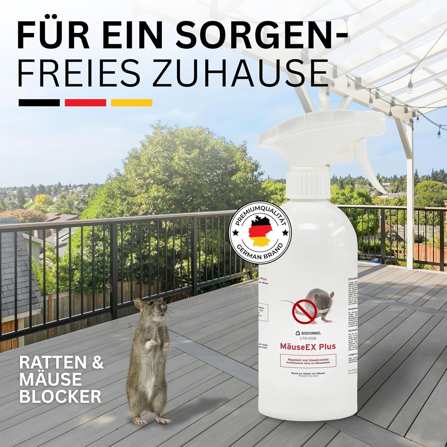 BIOFORMEL Mäuse Ex Spray Plus - Mäuseabwehr