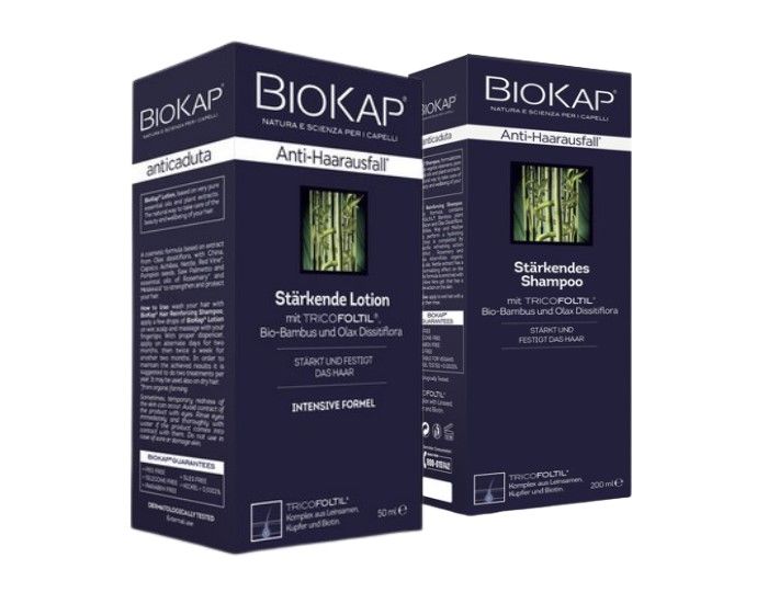 Biokap Anti Haarausfall Kur Shampoo und Lotion