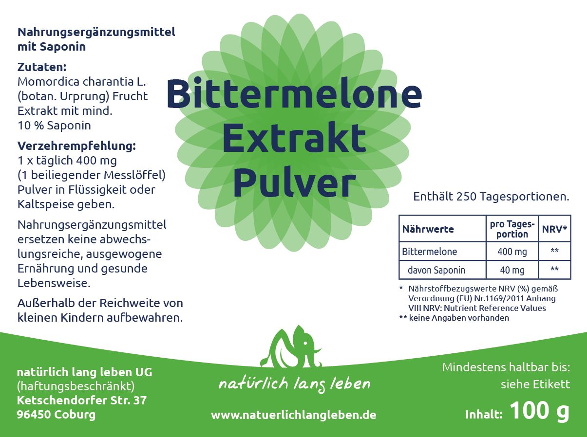 natürlich lang leben Bittermelone Extrakt