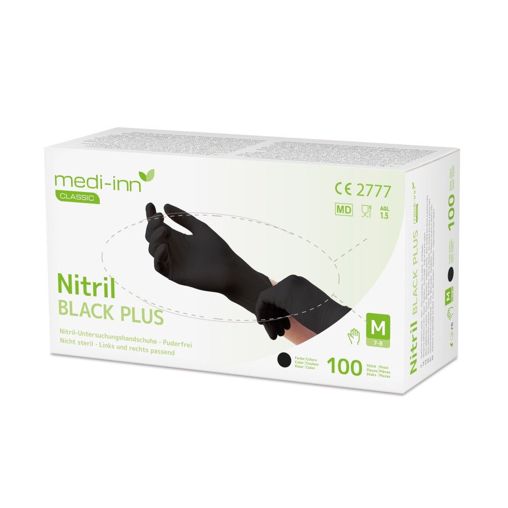 Medi-Inn Nitril Black Plus Einmalhandschuhe