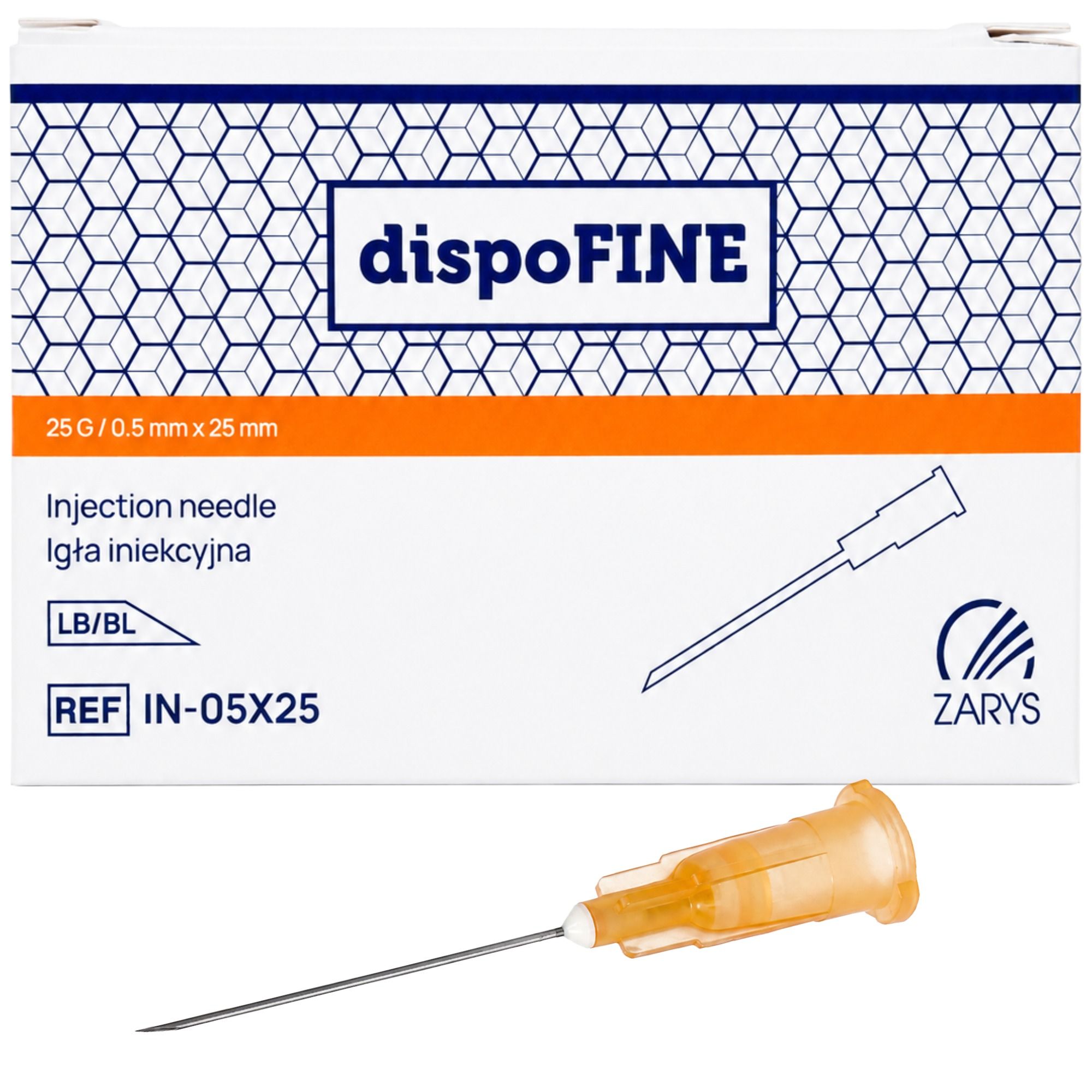 dispoFINE Injektionsnadel 25G 0,5 x 25 mm steril 100 St