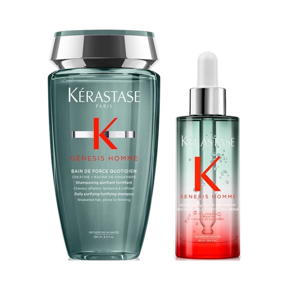 Kérastase Genesis Homme Set (Bain de Force / Serum ) 340 ml