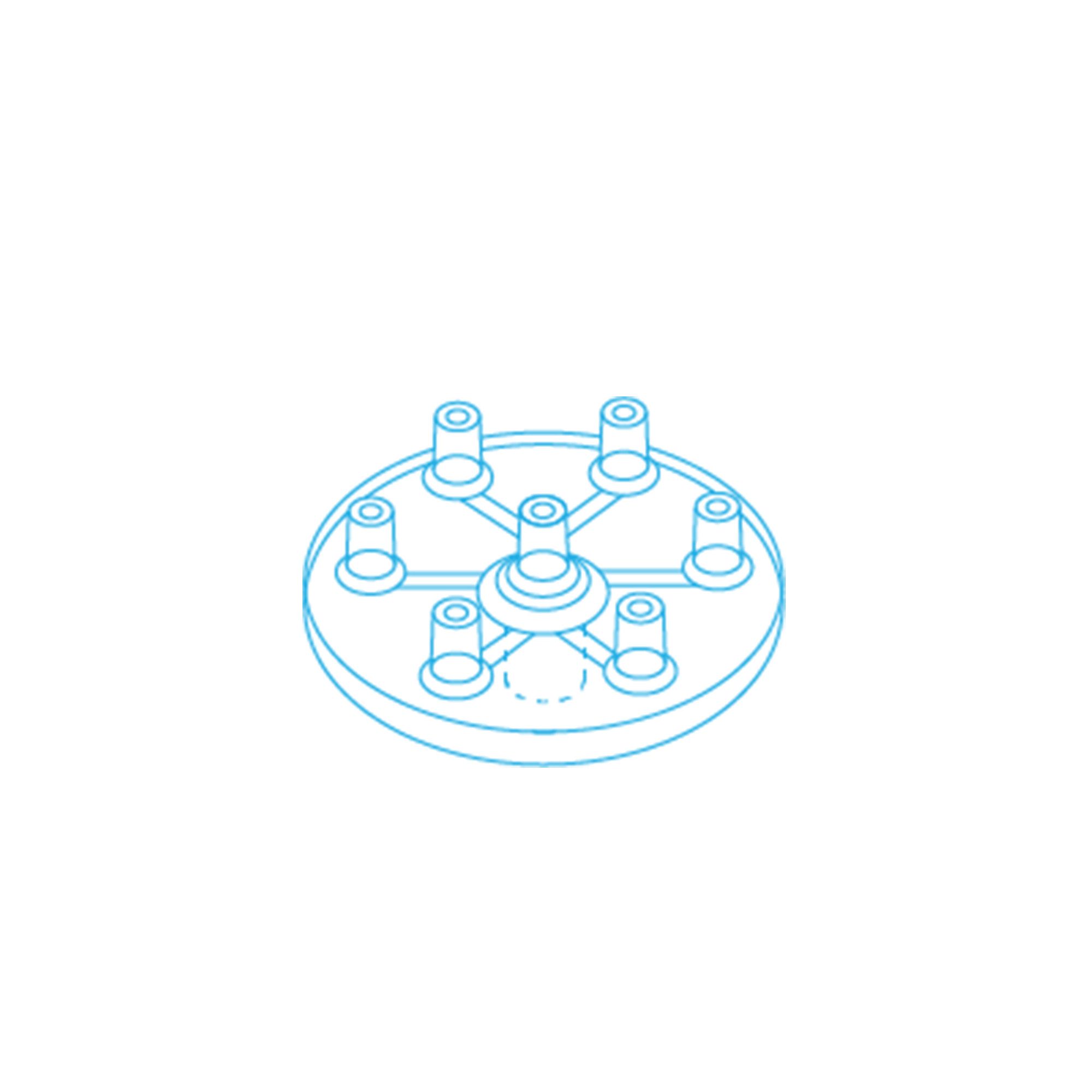 MESORAM® Verteilerplatte 7-fach Circular