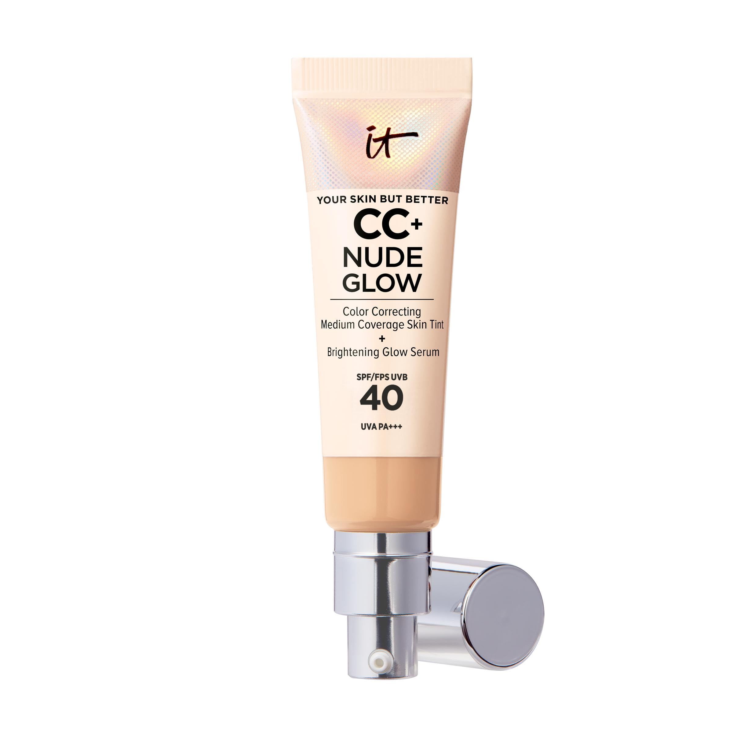 Beige Tube mit Aufschrift "IT CC+ Nude Glow SPF40".