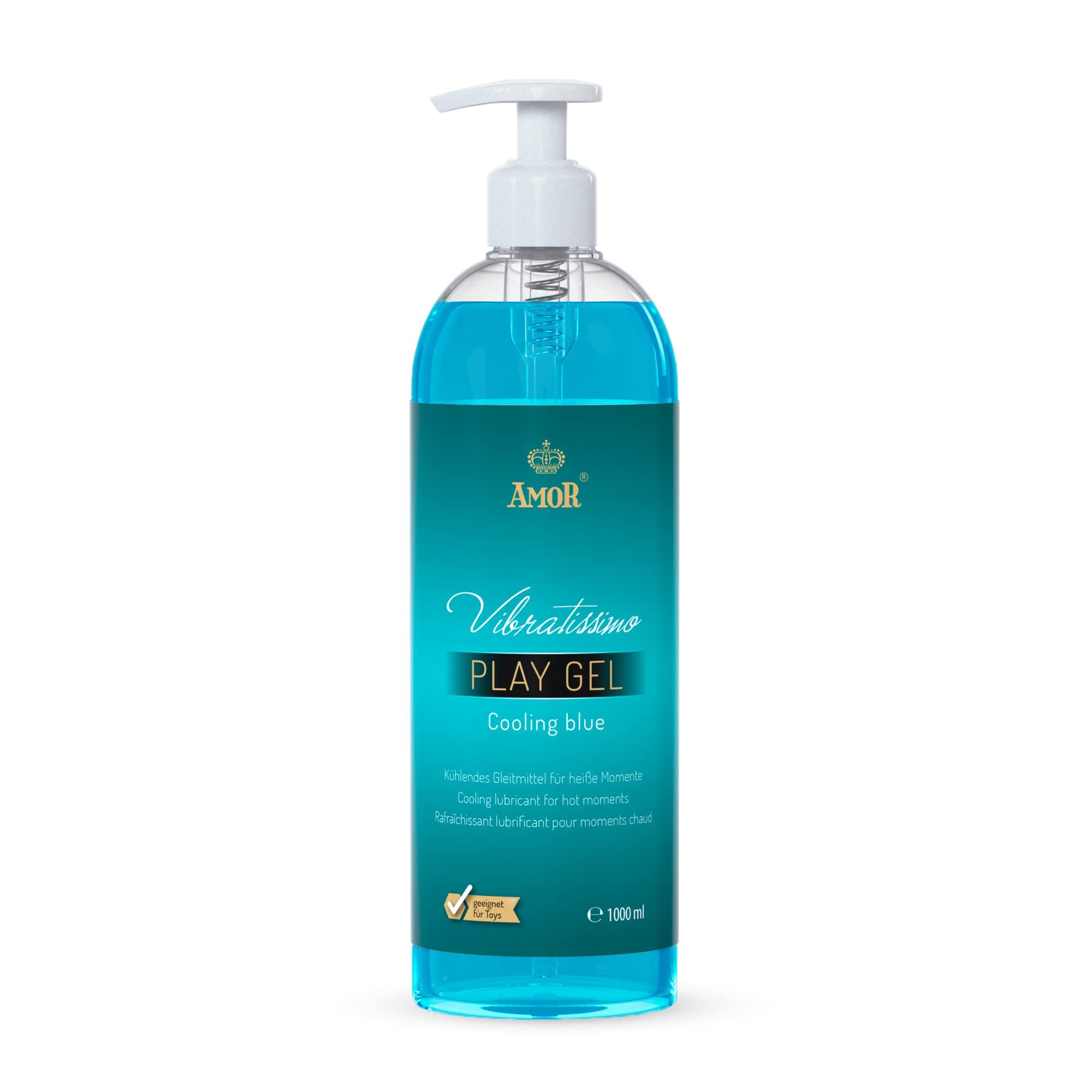 Vibratissimo Play Gel Cooling blue 1000 ml Gleitmittel