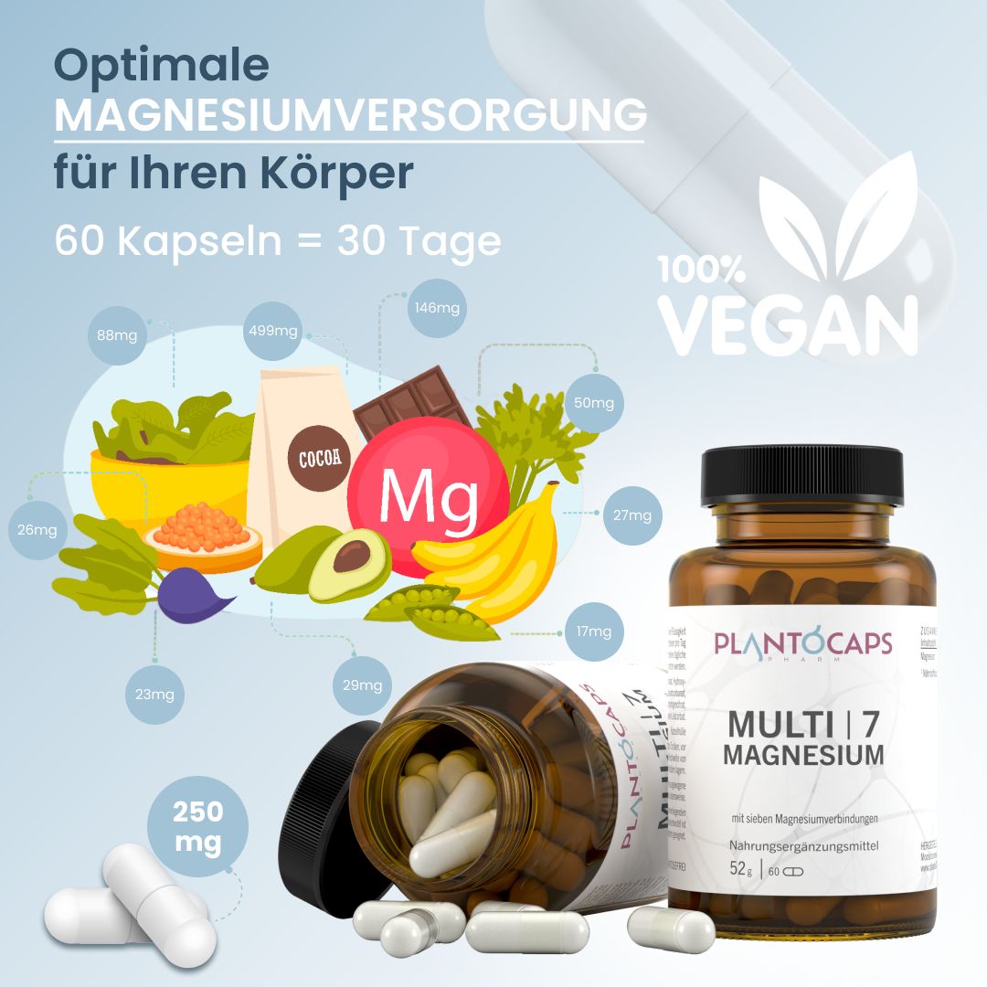 plantoCAPS® Multi | 7 Magnesium PUR 60 St Kapseln