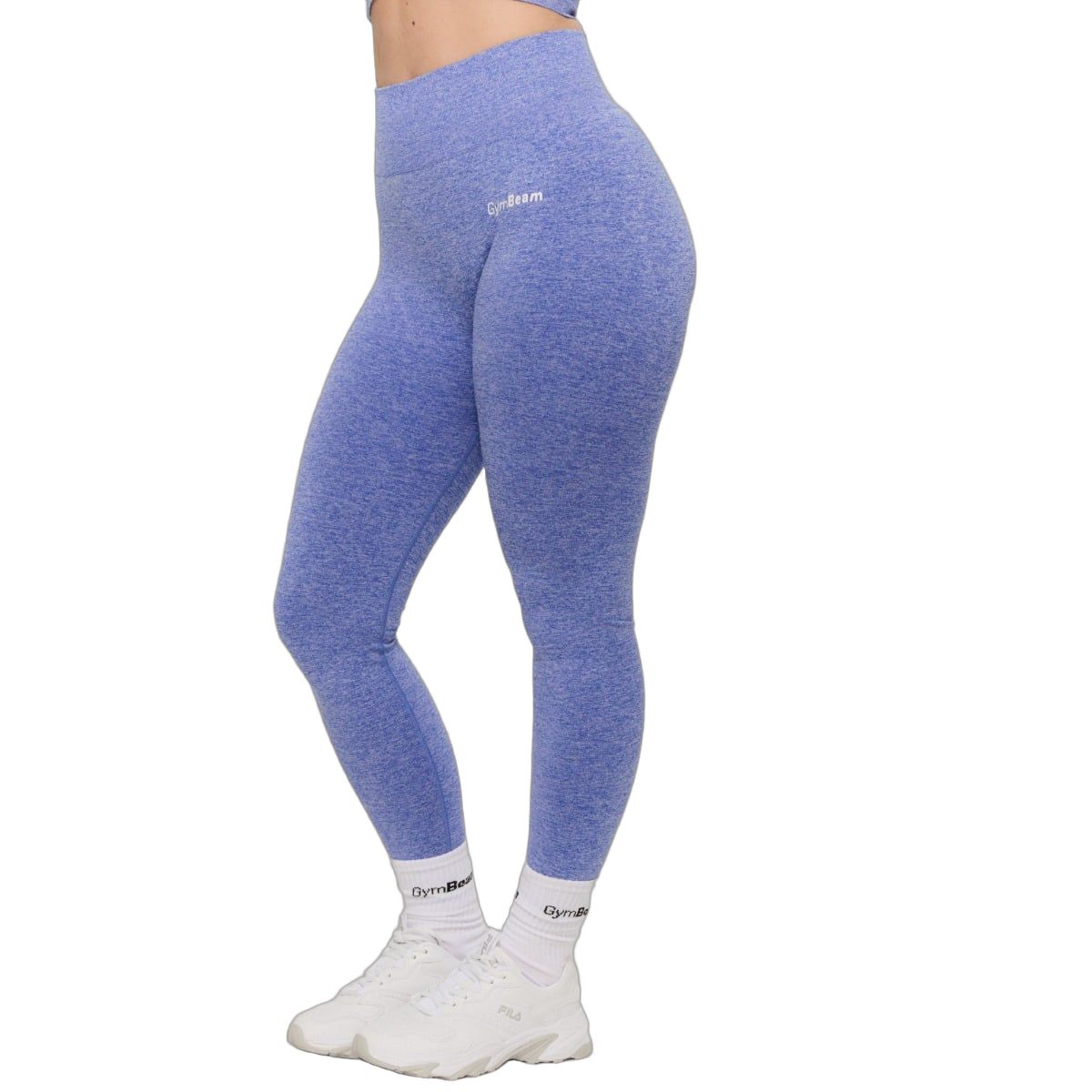 GymBeam Leggings Damen High Waist nahtlos FLO Cobalt