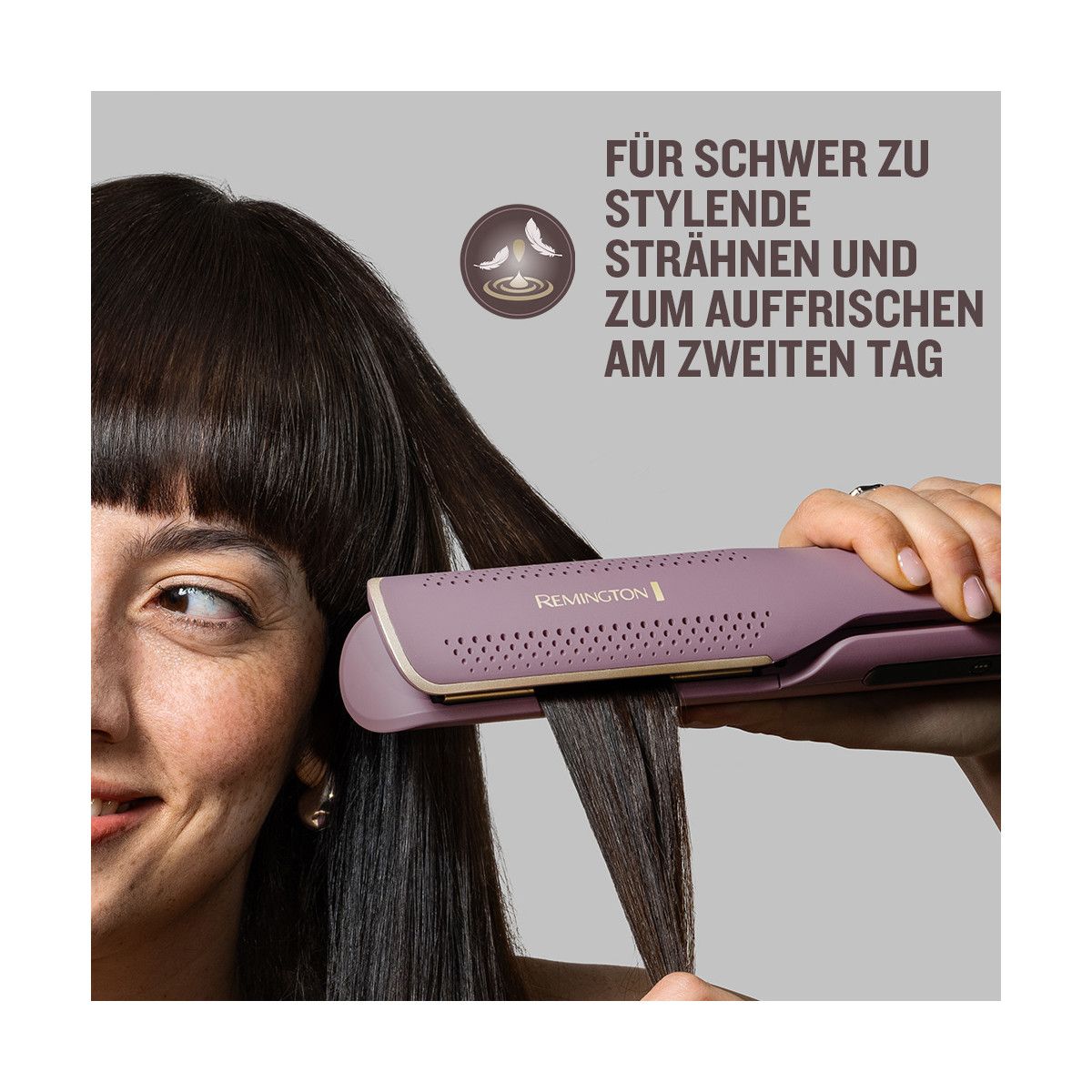 REMINGTON Haarglätter Glätteisen Airstyler 2 in 1 Nass & Trocken AIRvive AS8930
