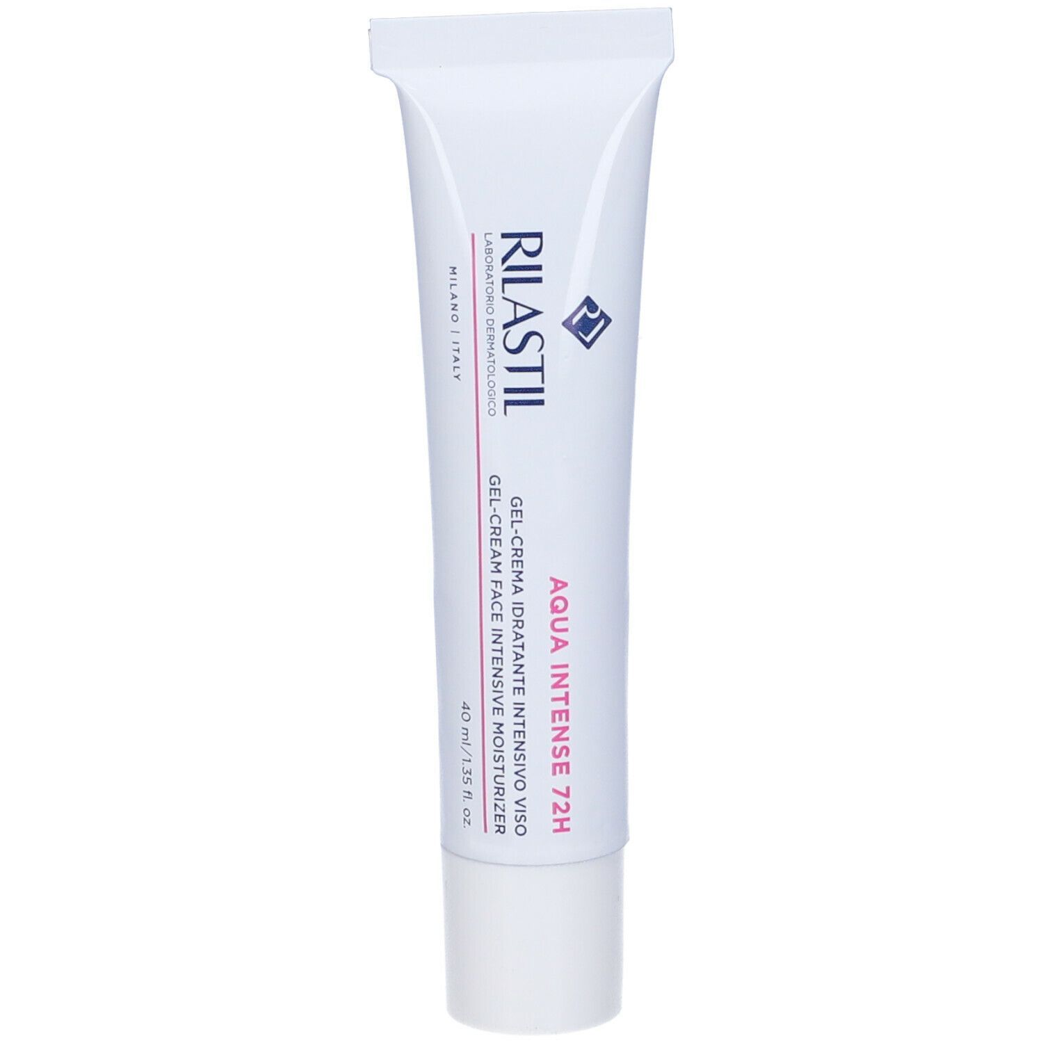 Rilastil Aqua Intense 72H Tube mit 40 ml Inhalt.