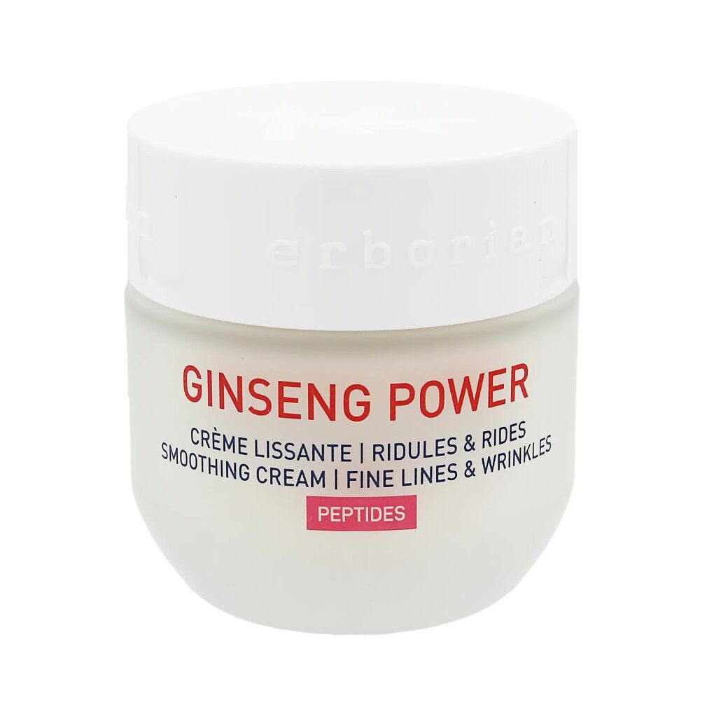 Erborian Ginseng Power Crème Tiegel. Glättende Anti-Aging-Tagespflege mit Peptiden.