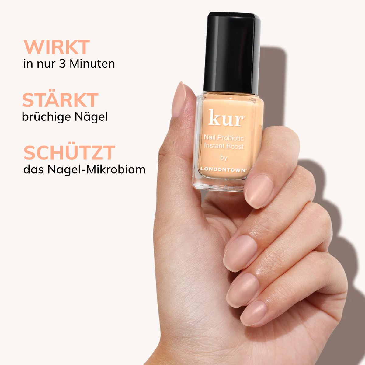 LONDONTOWN Kur Nail Probiotic Instant Boost Pflege für schwache und dünne Nägel