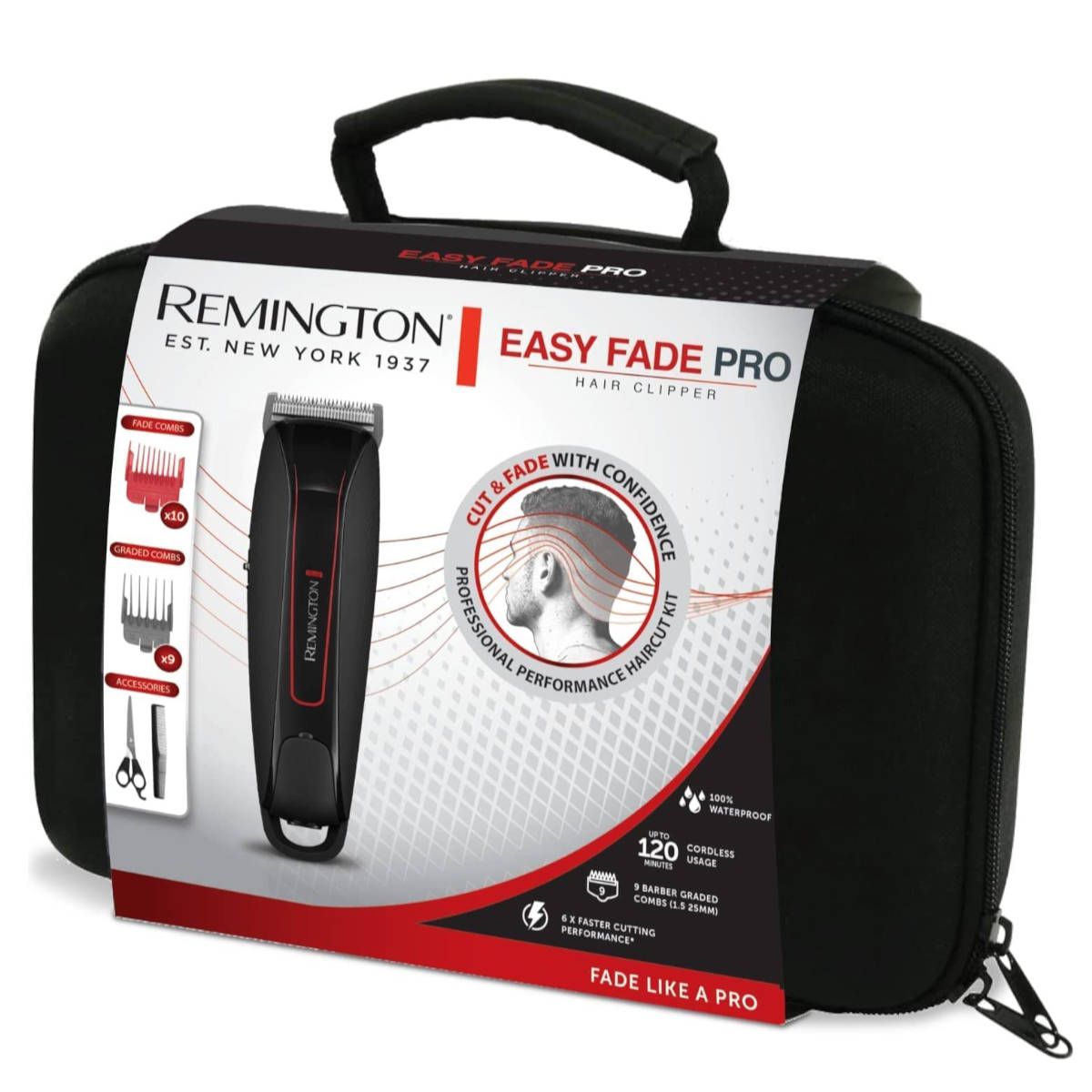 REMINGTON Haarschneider HC550 Easy Fade Haarschneidemaschine Netz-/Akkubetrieb